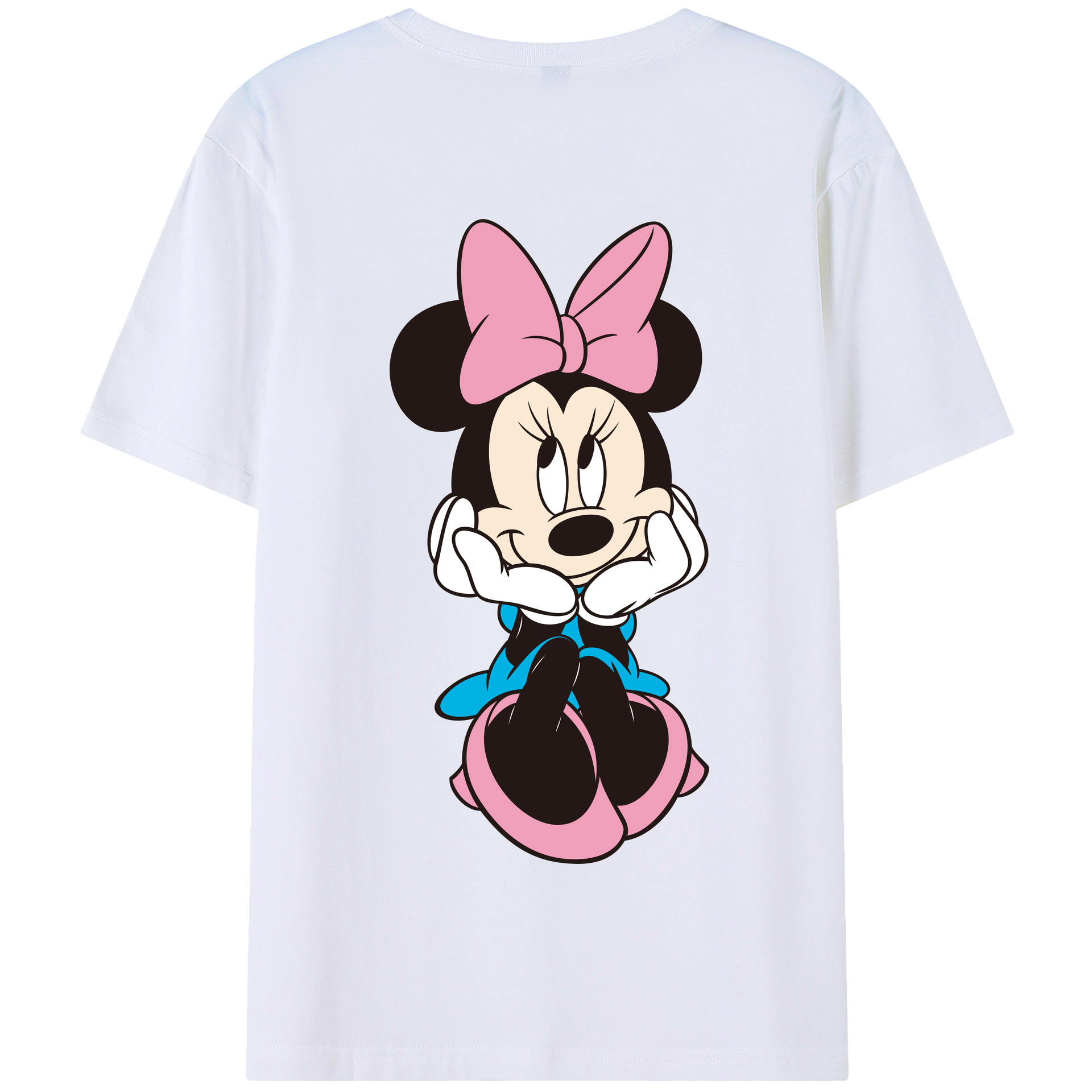 （画像用） ミッキーマウス Mickey Mouse 綿100％半袖Tシャツ（背面プリント）