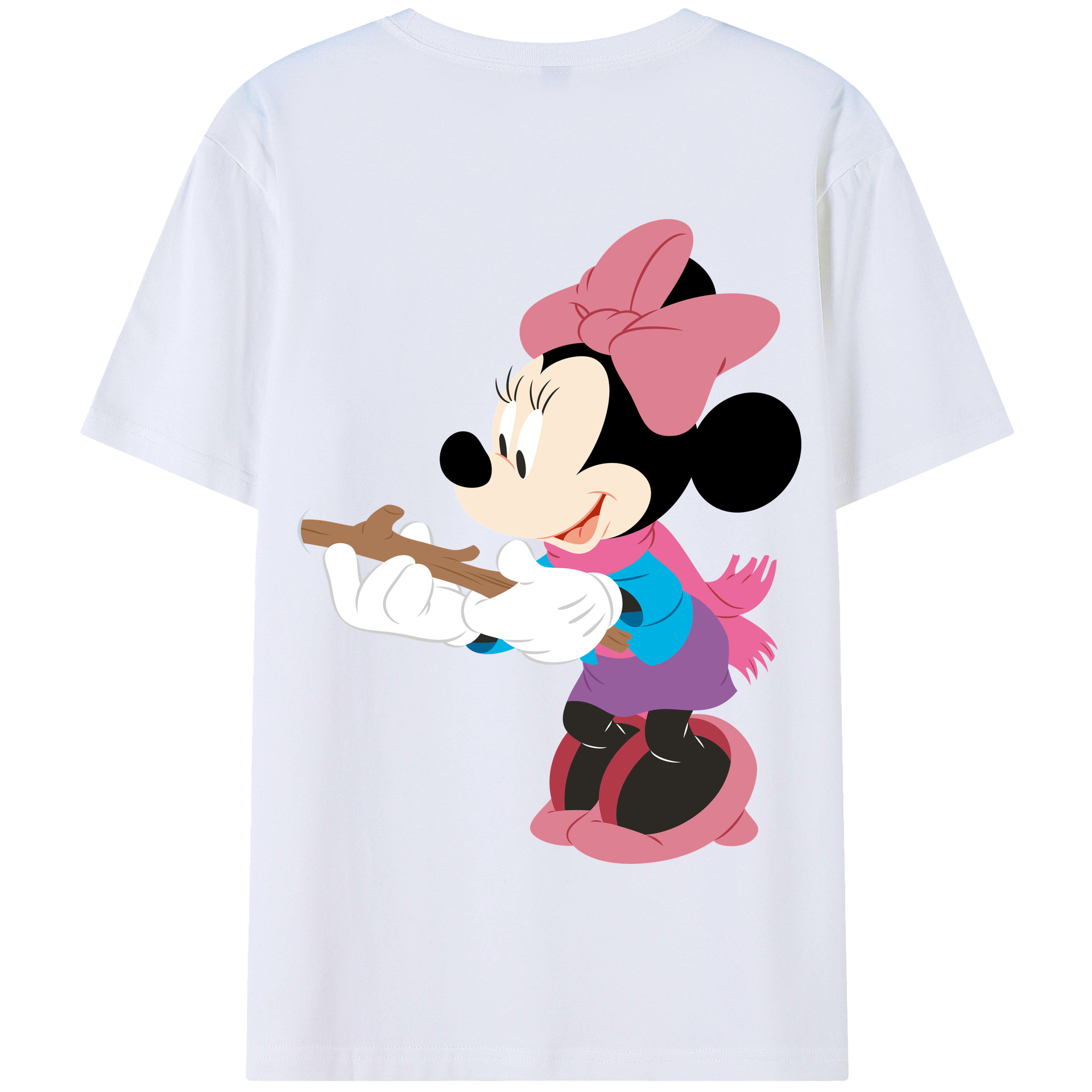 （画像用） ミッキーマウス Mickey Mouse 綿100％半袖Tシャツ（背面プリント）
