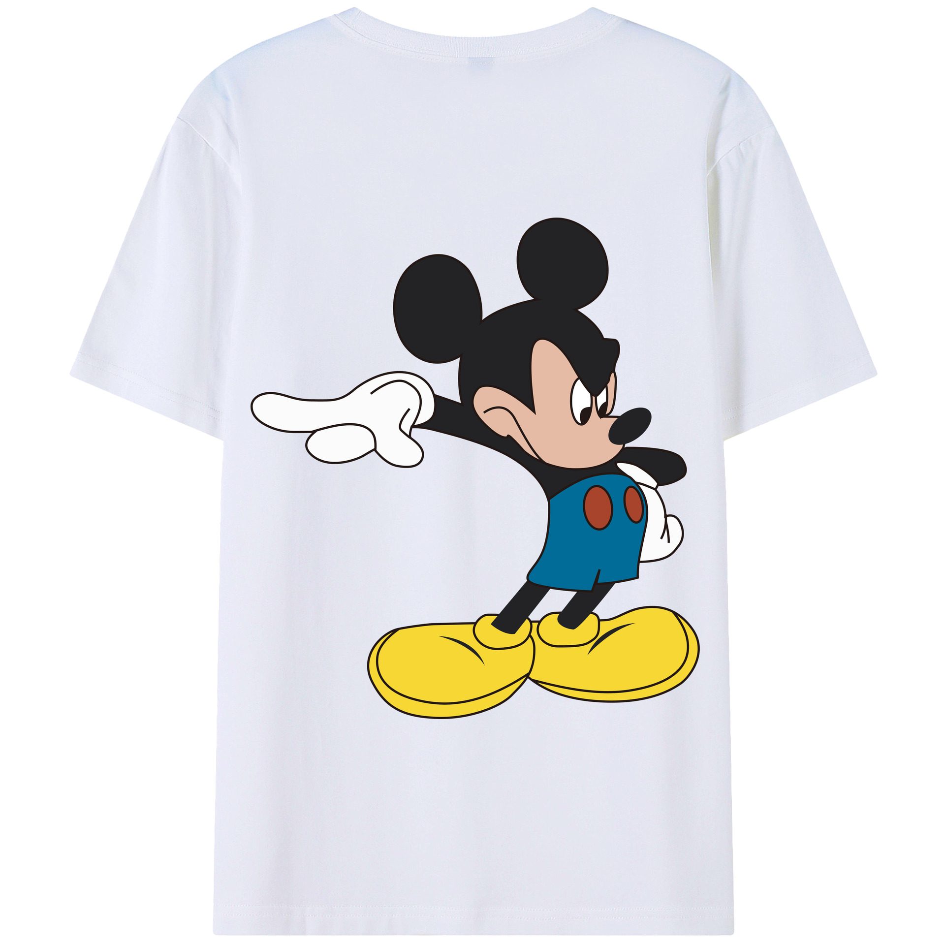 （画像用） ミッキーマウス Mickey Mouse 綿100％半袖Tシャツ（背面プリント）
