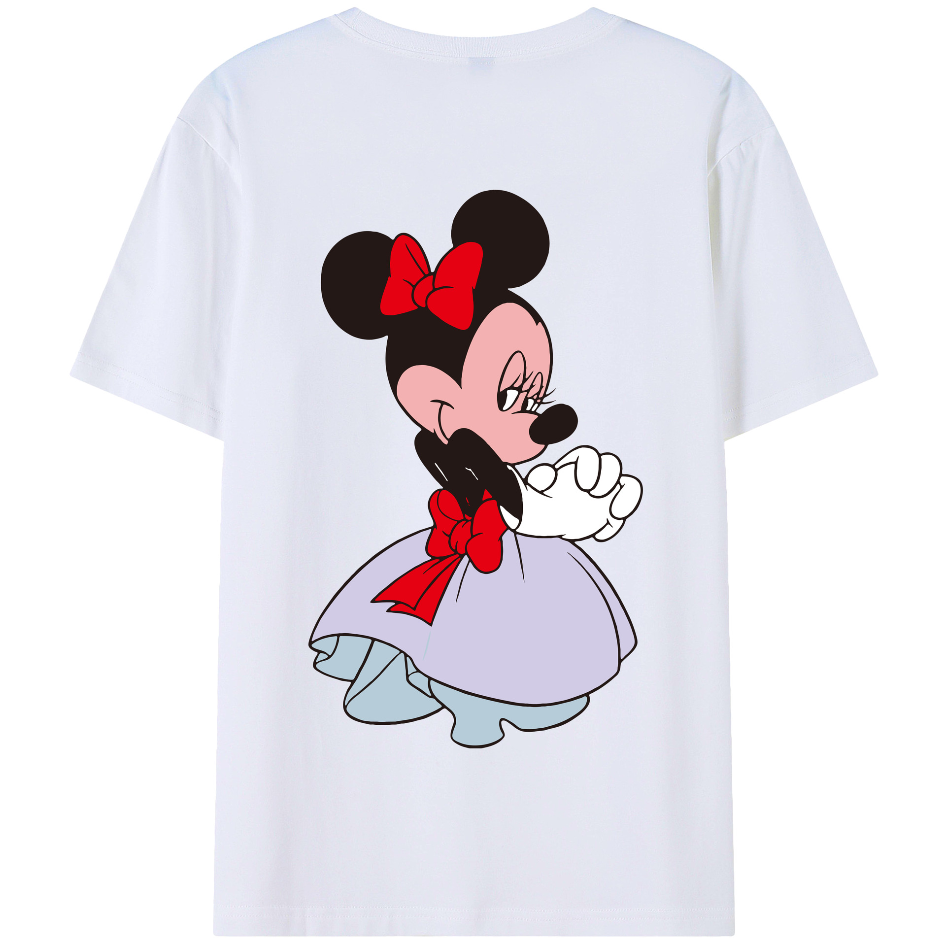 （画像用） ミッキーマウス Mickey Mouse 綿100％半袖Tシャツ（背面プリント）