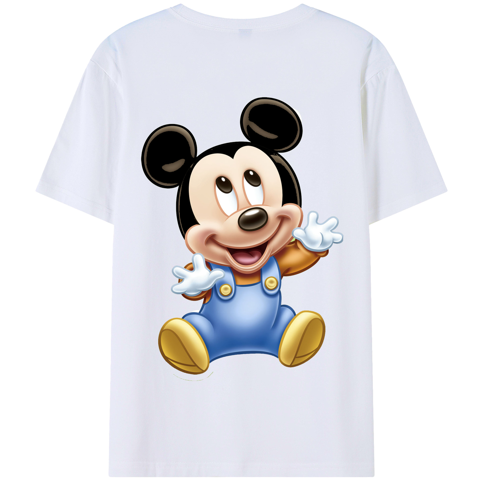 （画像用） ミッキーマウス Mickey Mouse 綿100％半袖Tシャツ（背面プリント）