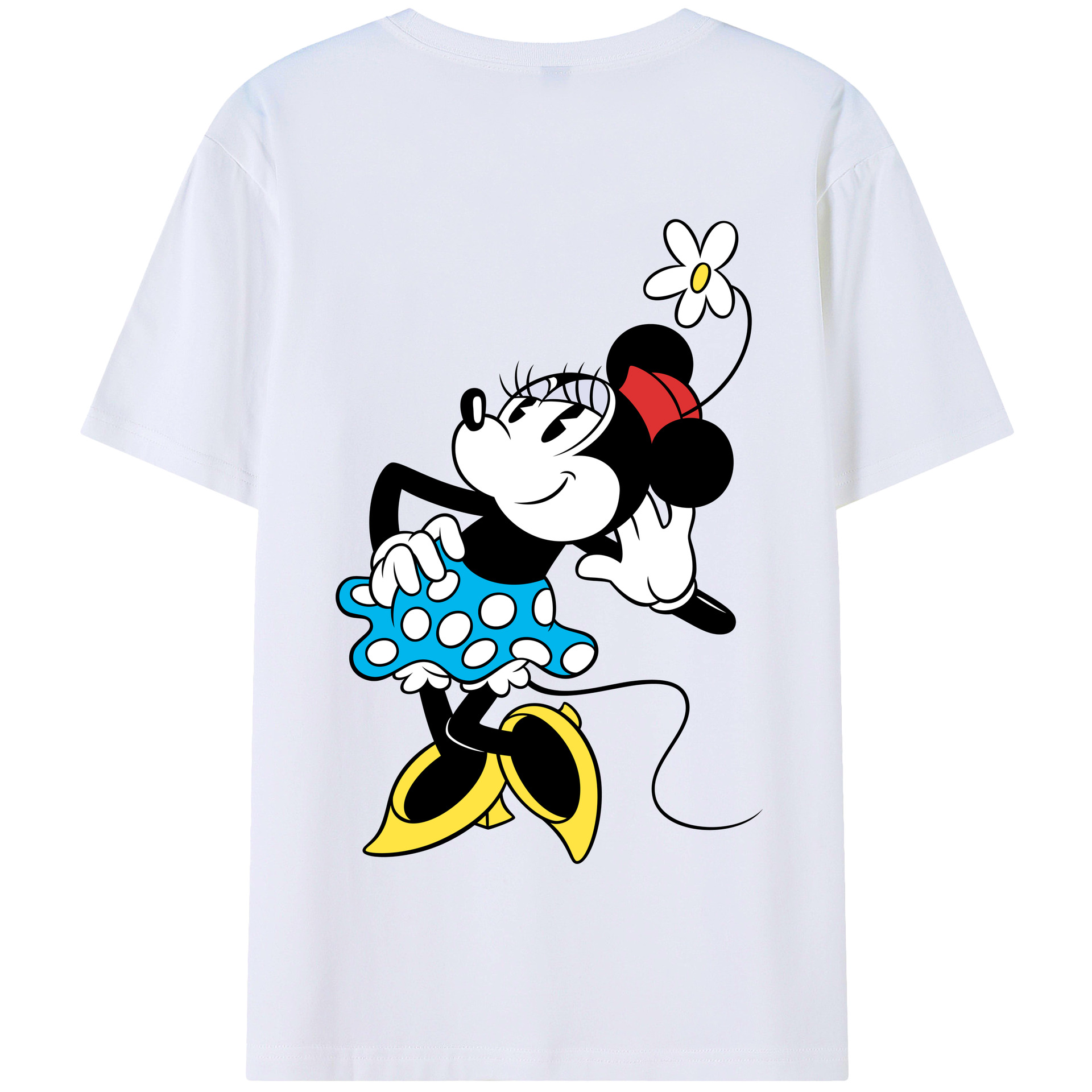 （画像用） ミッキーマウス Mickey Mouse 綿100％半袖Tシャツ（背面プリント）