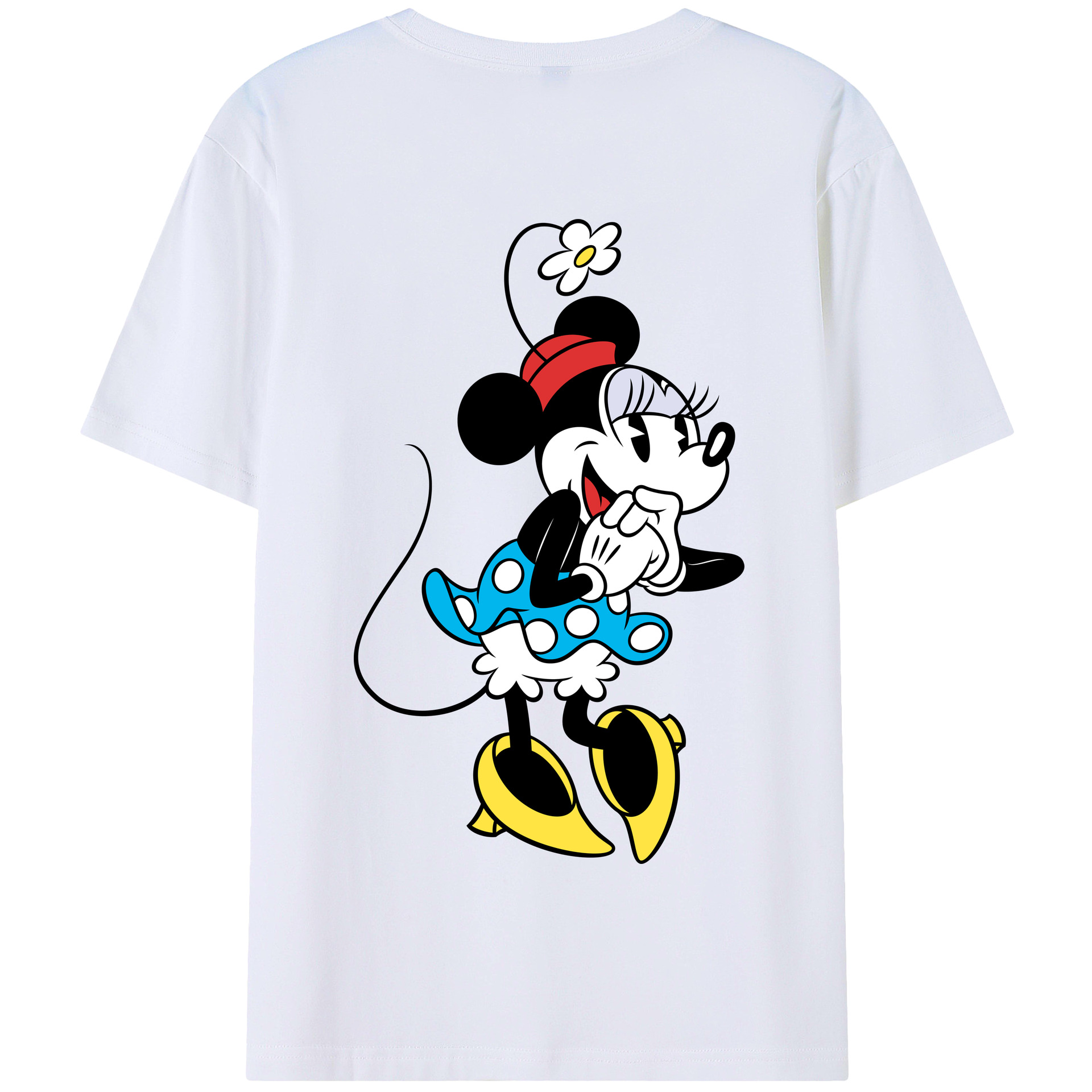 （画像用） ミッキーマウス Mickey Mouse 綿100％半袖Tシャツ（背面プリント）