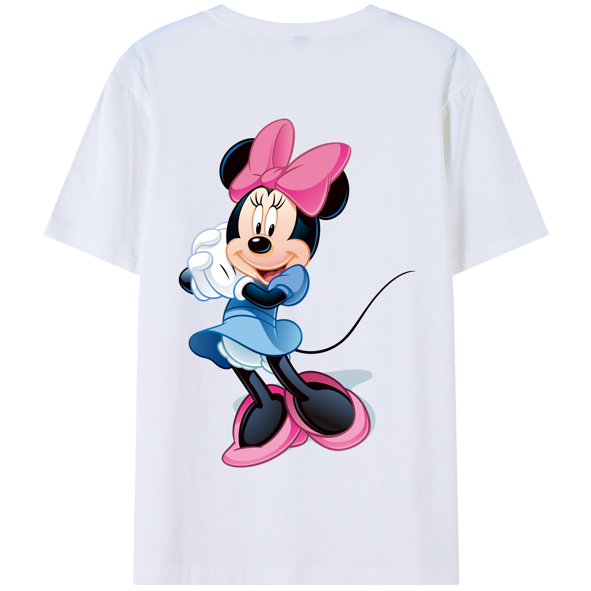 （画像用） ミッキーマウス Mickey Mouse 綿100％半袖Tシャツ（背面プリント）