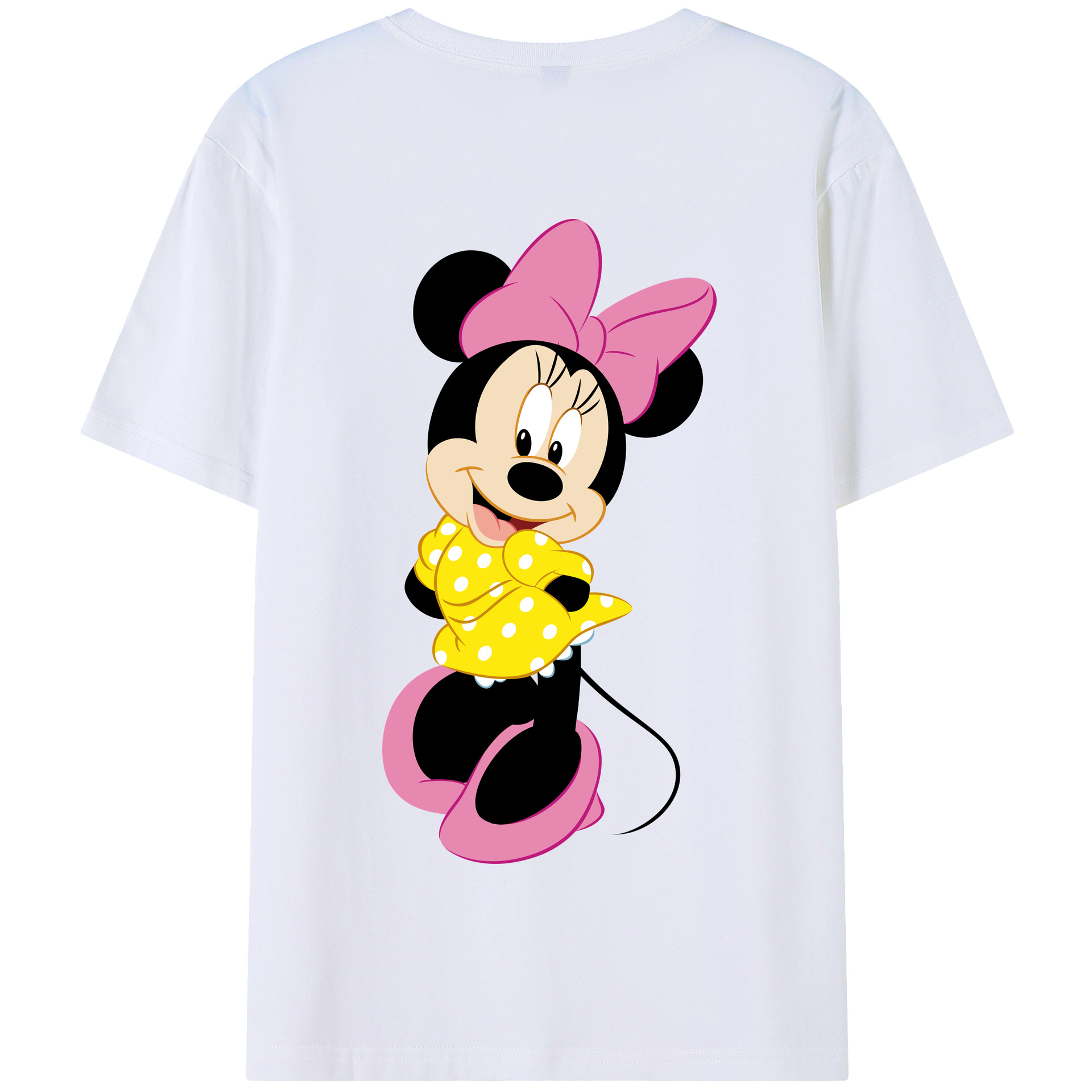 （画像用） ミッキーマウス Mickey Mouse 綿100％半袖Tシャツ（背面プリント）