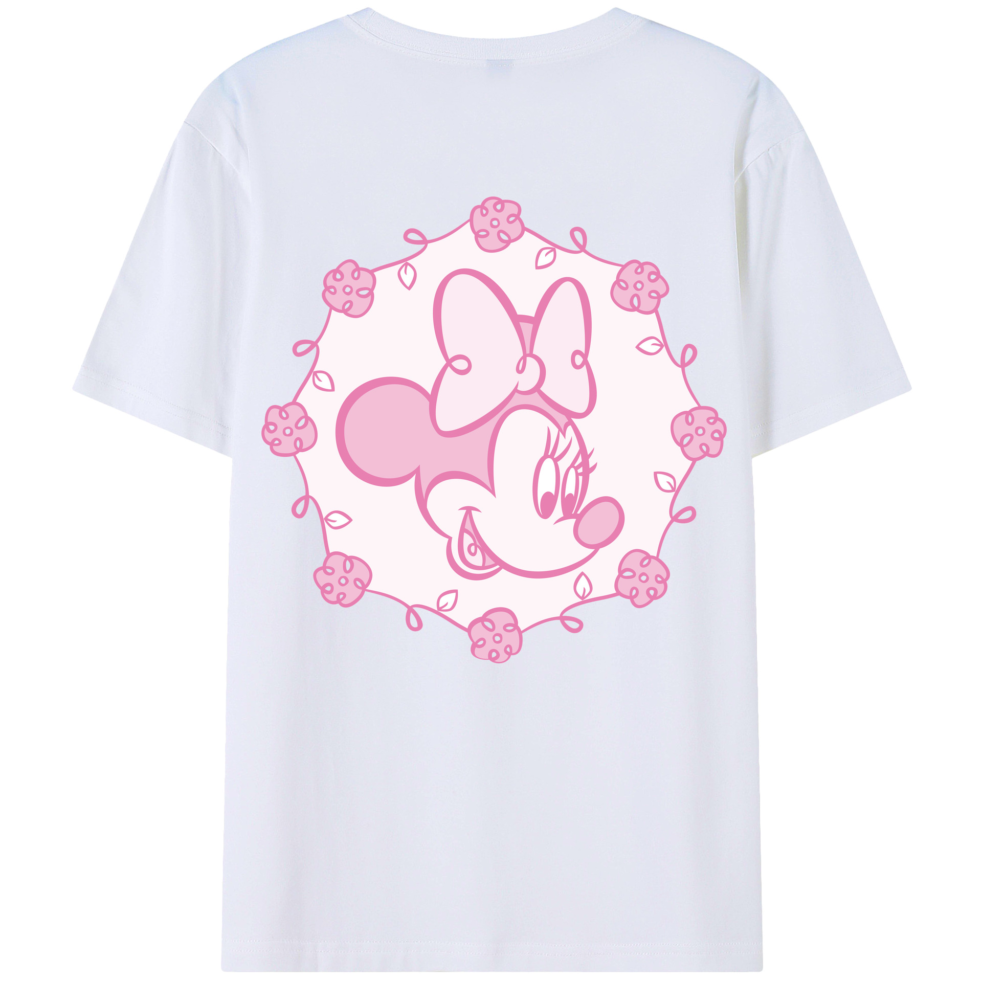 （画像用） ミッキーマウス Mickey Mouse 綿100％半袖Tシャツ（背面プリント）
