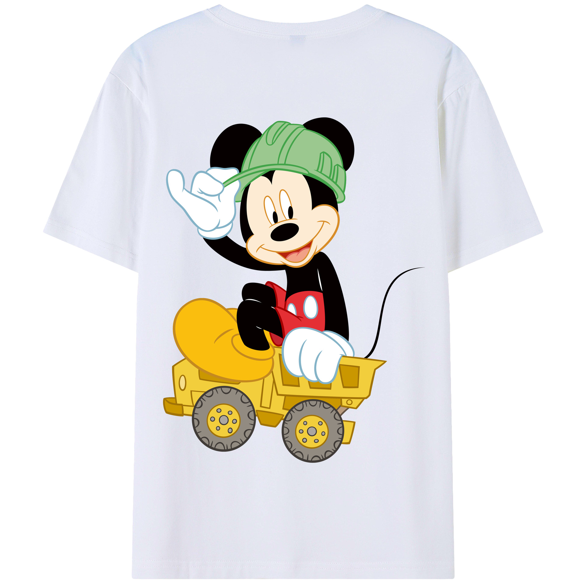 （画像用） ミッキーマウス Mickey Mouse 綿100％半袖Tシャツ（背面プリント）