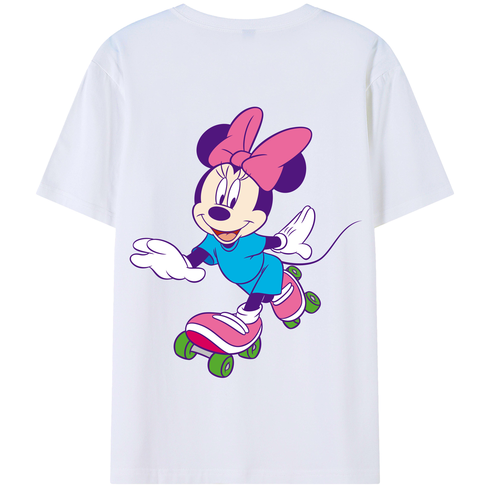 （画像用） ミッキーマウス Mickey Mouse 綿100％半袖Tシャツ（背面プリント）