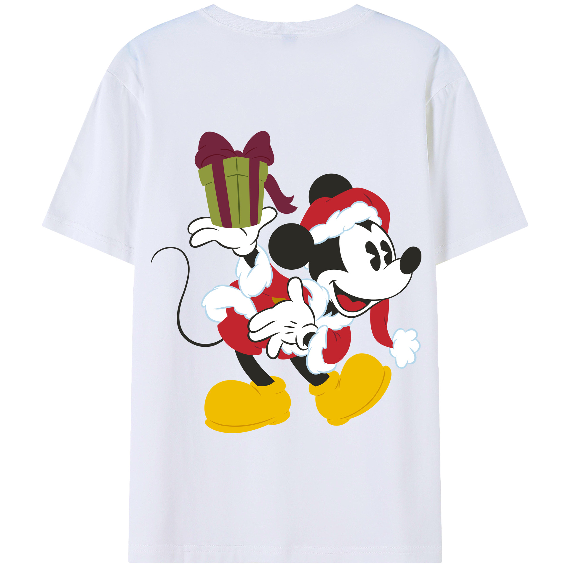 （画像用） ミッキーマウス Mickey Mouse 綿100％半袖Tシャツ（背面プリント）