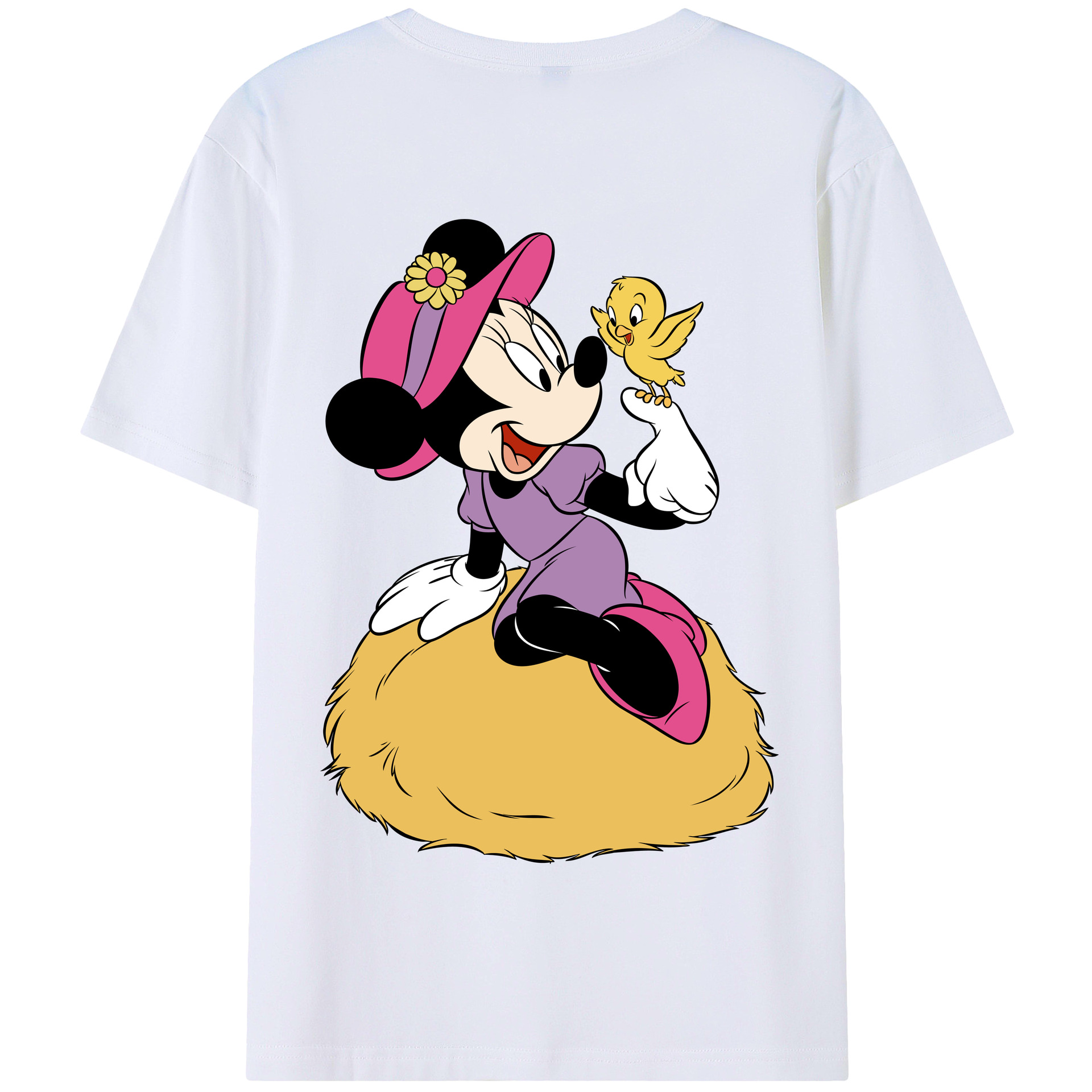 （画像用） ミッキーマウス Mickey Mouse 綿100％半袖Tシャツ（背面プリント）