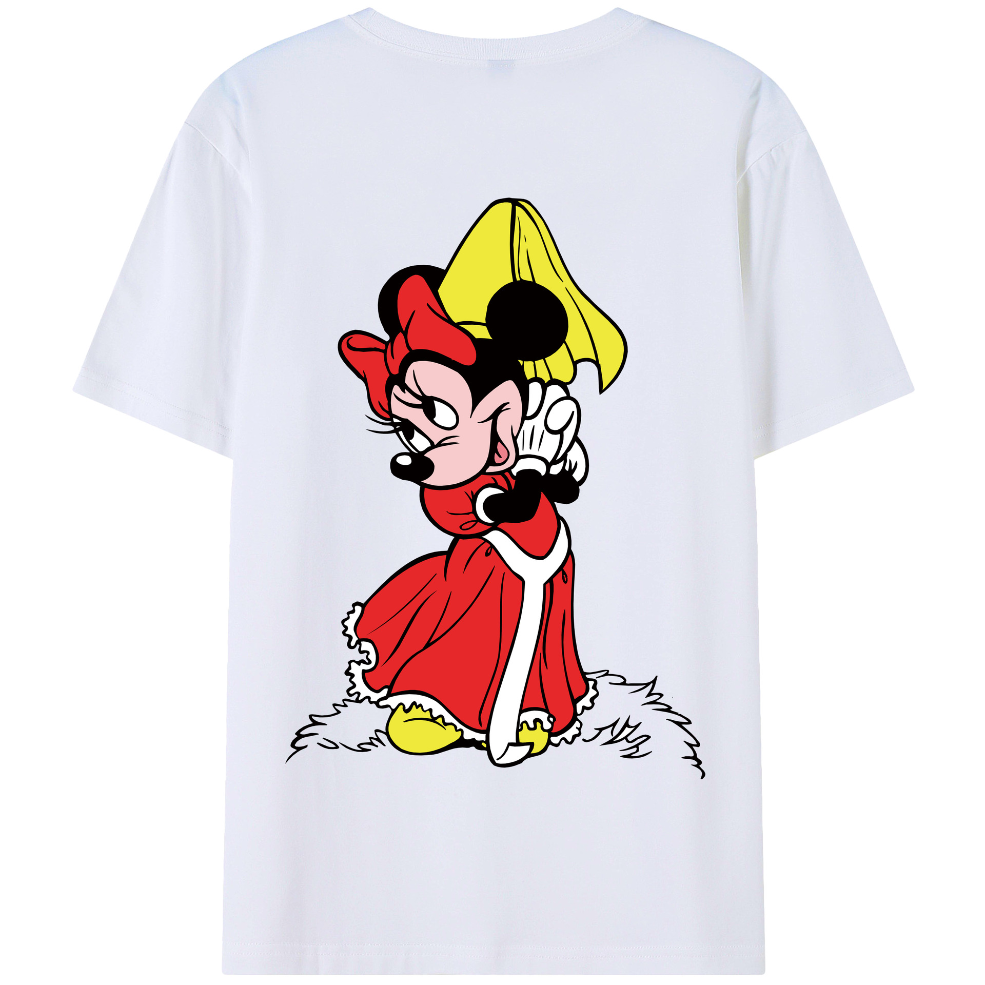 （画像用） ミッキーマウス Mickey Mouse 綿100％半袖Tシャツ（背面プリント）