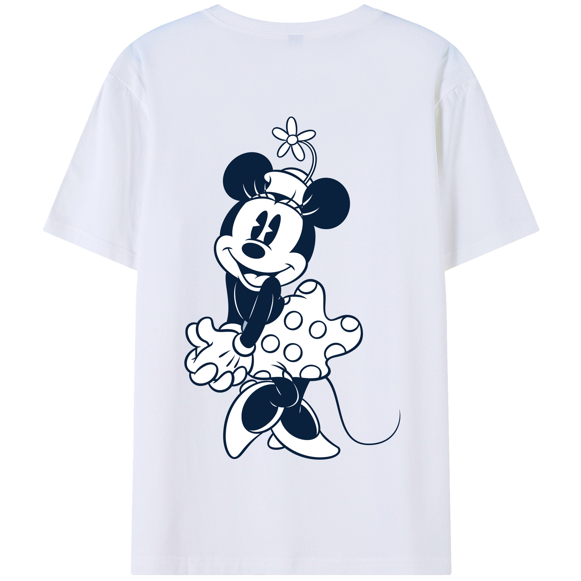 （画像用） ミッキーマウス Mickey Mouse 綿100％半袖Tシャツ（背面プリント）