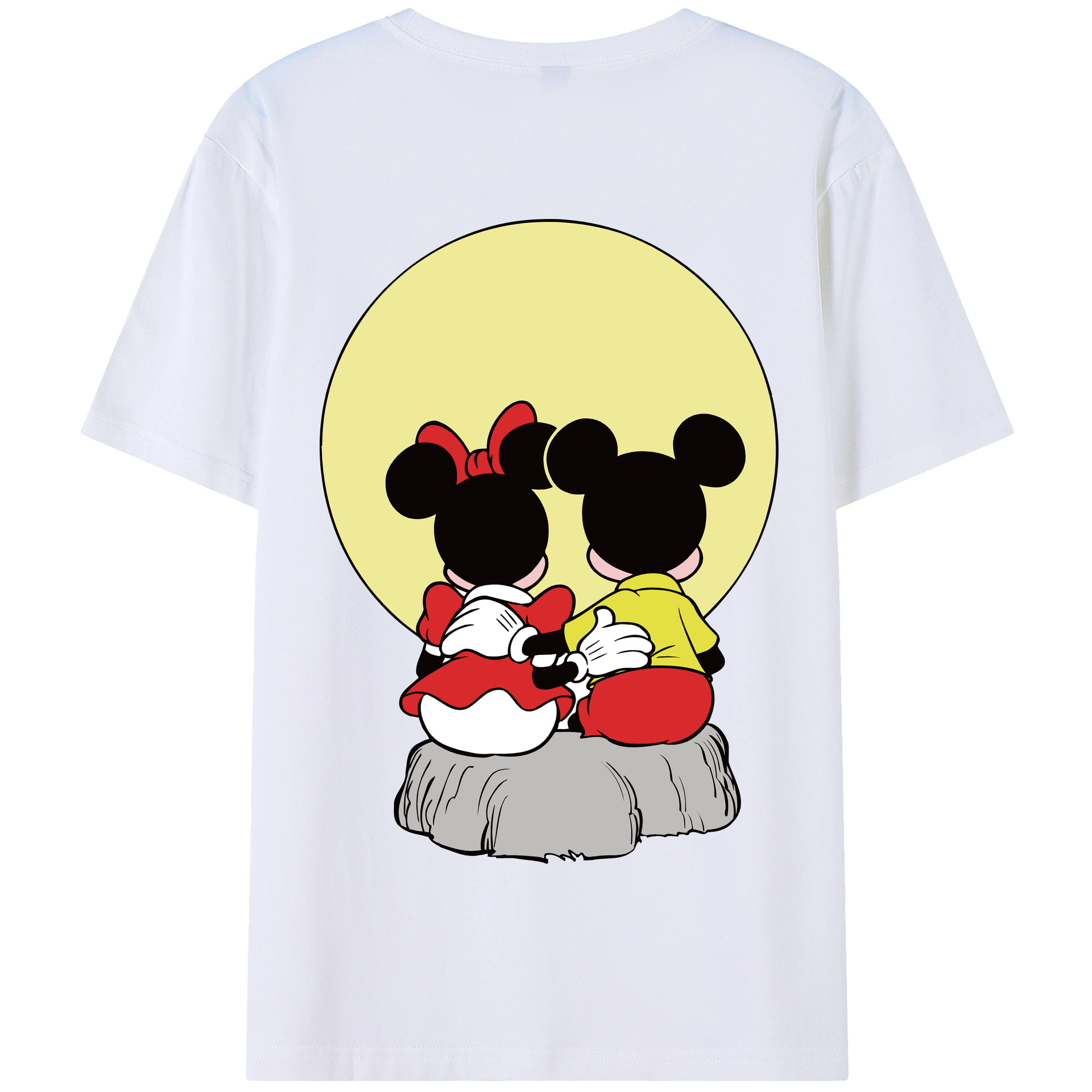 （画像用） ミッキーマウス Mickey Mouse 綿100％半袖Tシャツ（背面プリント）