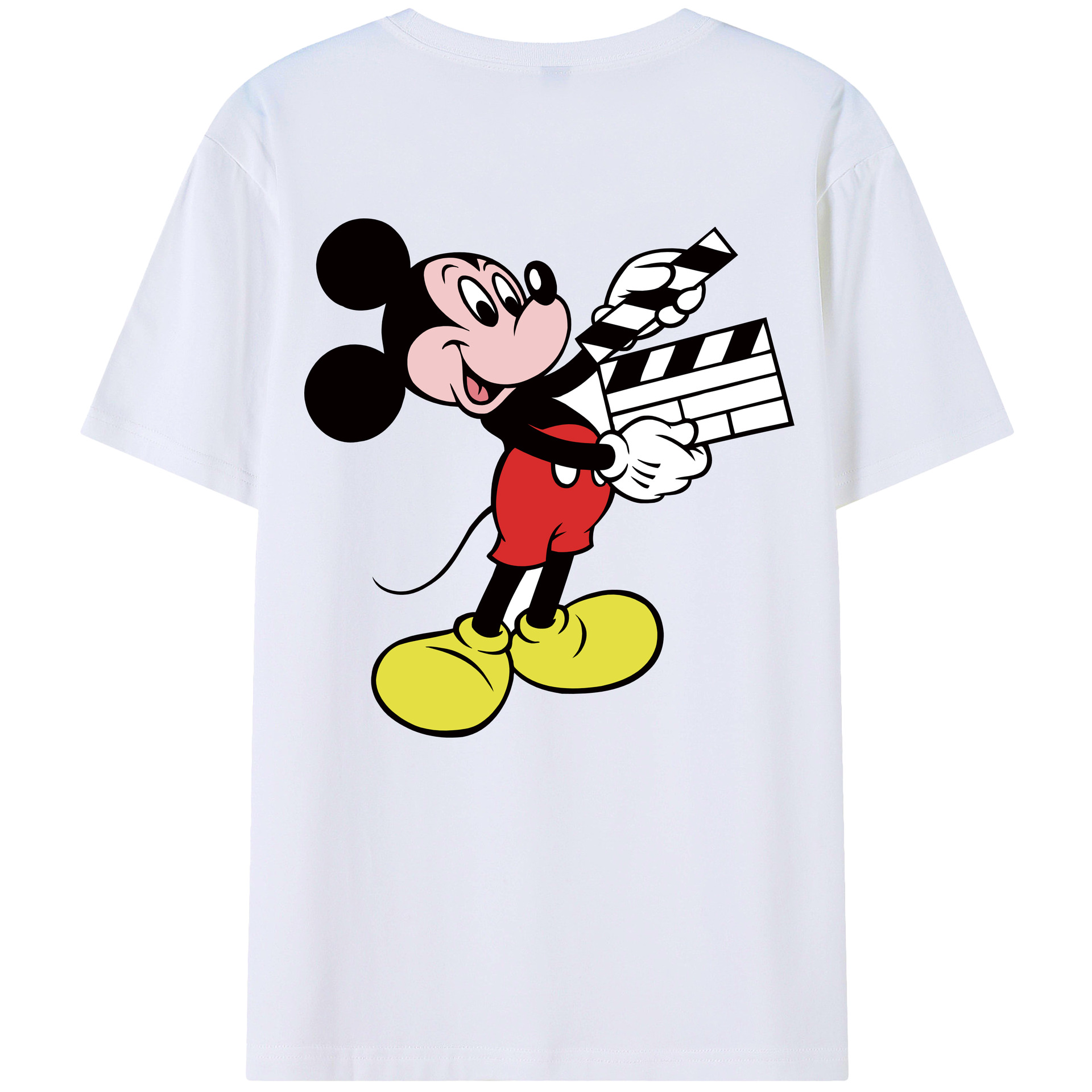 （画像用） ミッキーマウス Mickey Mouse 綿100％半袖Tシャツ（背面プリント）