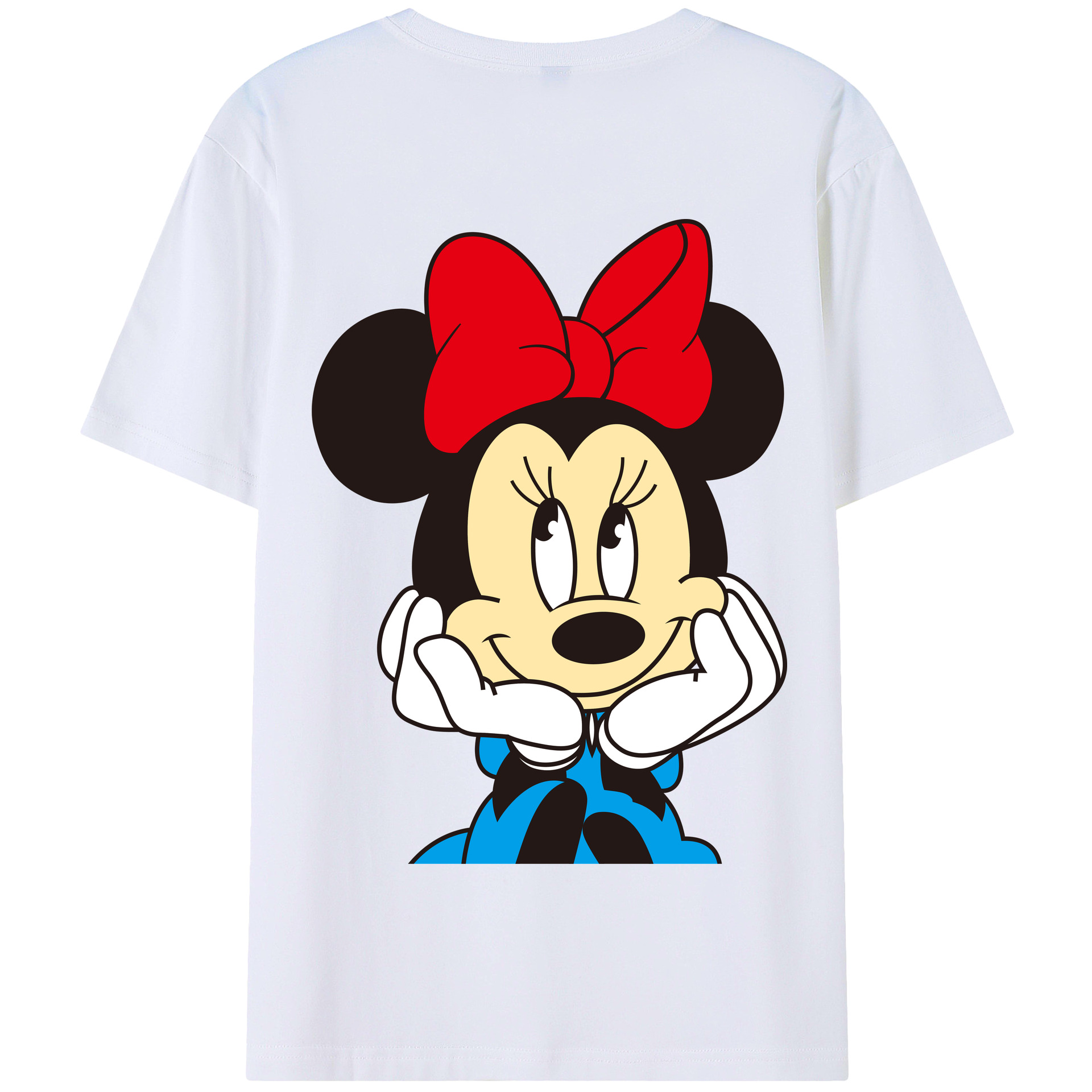 （画像用） ミッキーマウス Mickey Mouse 綿100％半袖Tシャツ（背面プリント）