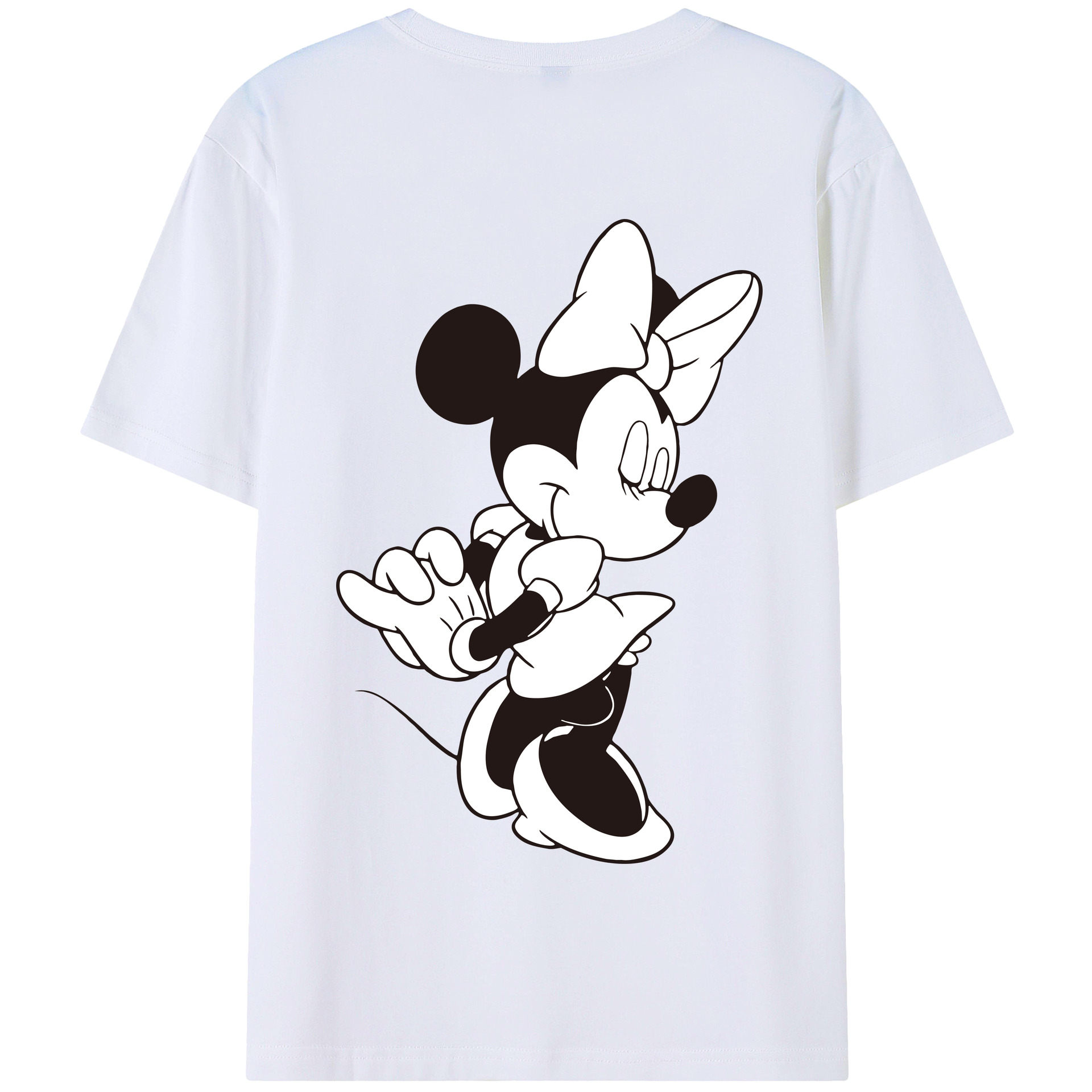（画像用） ミッキーマウス Mickey Mouse 綿100％半袖Tシャツ（背面プリント）