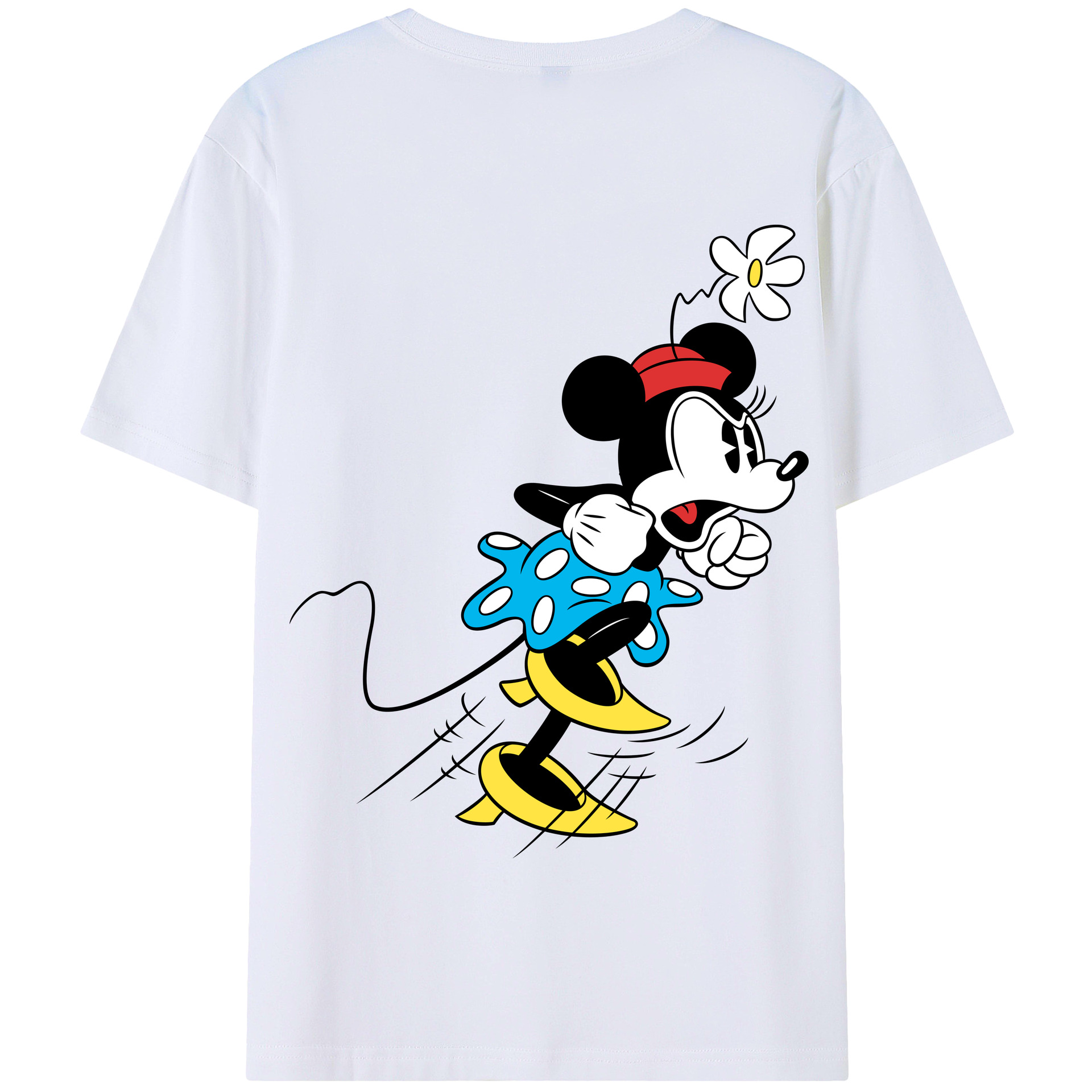 （画像用） ミッキーマウス Mickey Mouse 綿100％半袖Tシャツ（背面プリント）