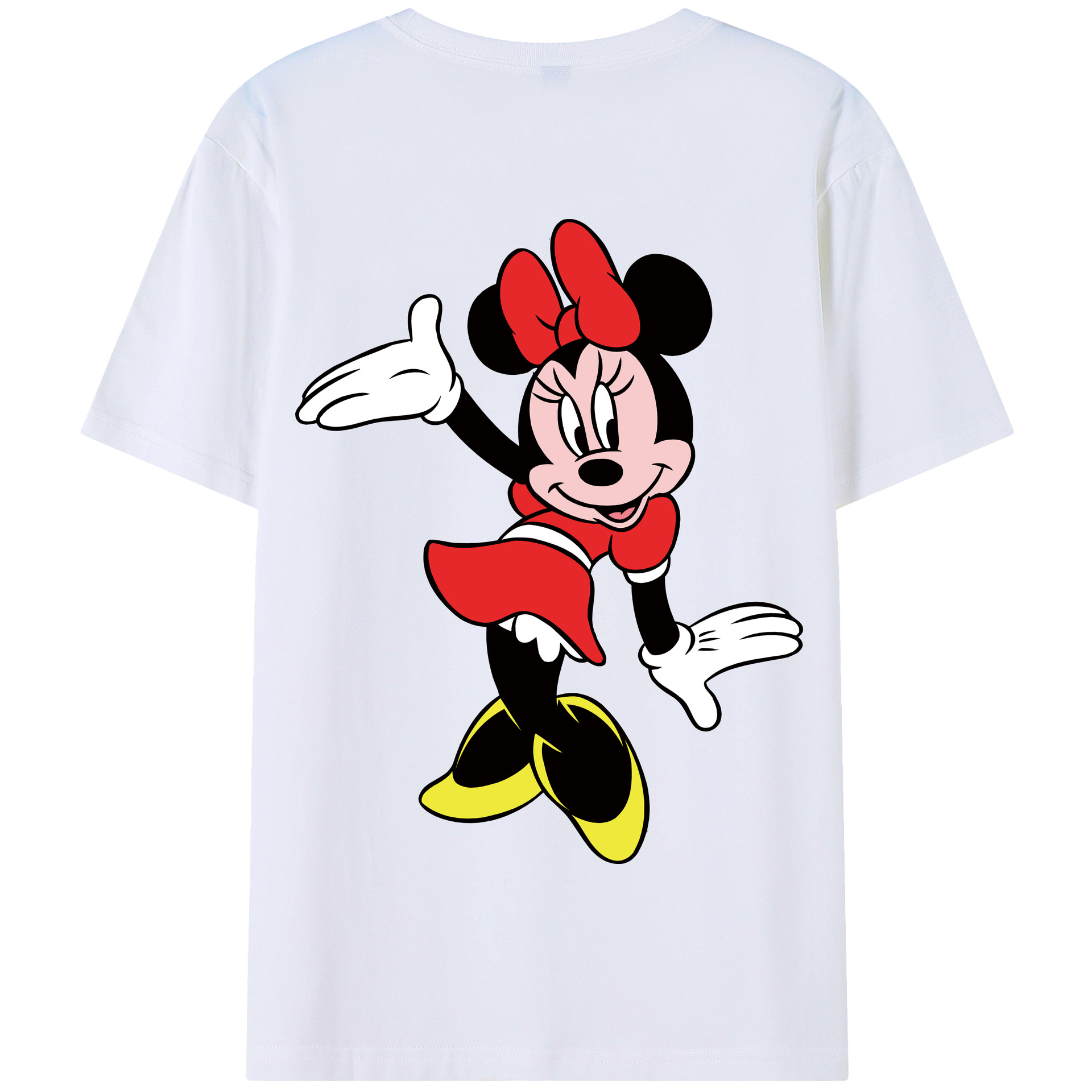 （画像用） ミッキーマウス Mickey Mouse 綿100％半袖Tシャツ（背面プリント）