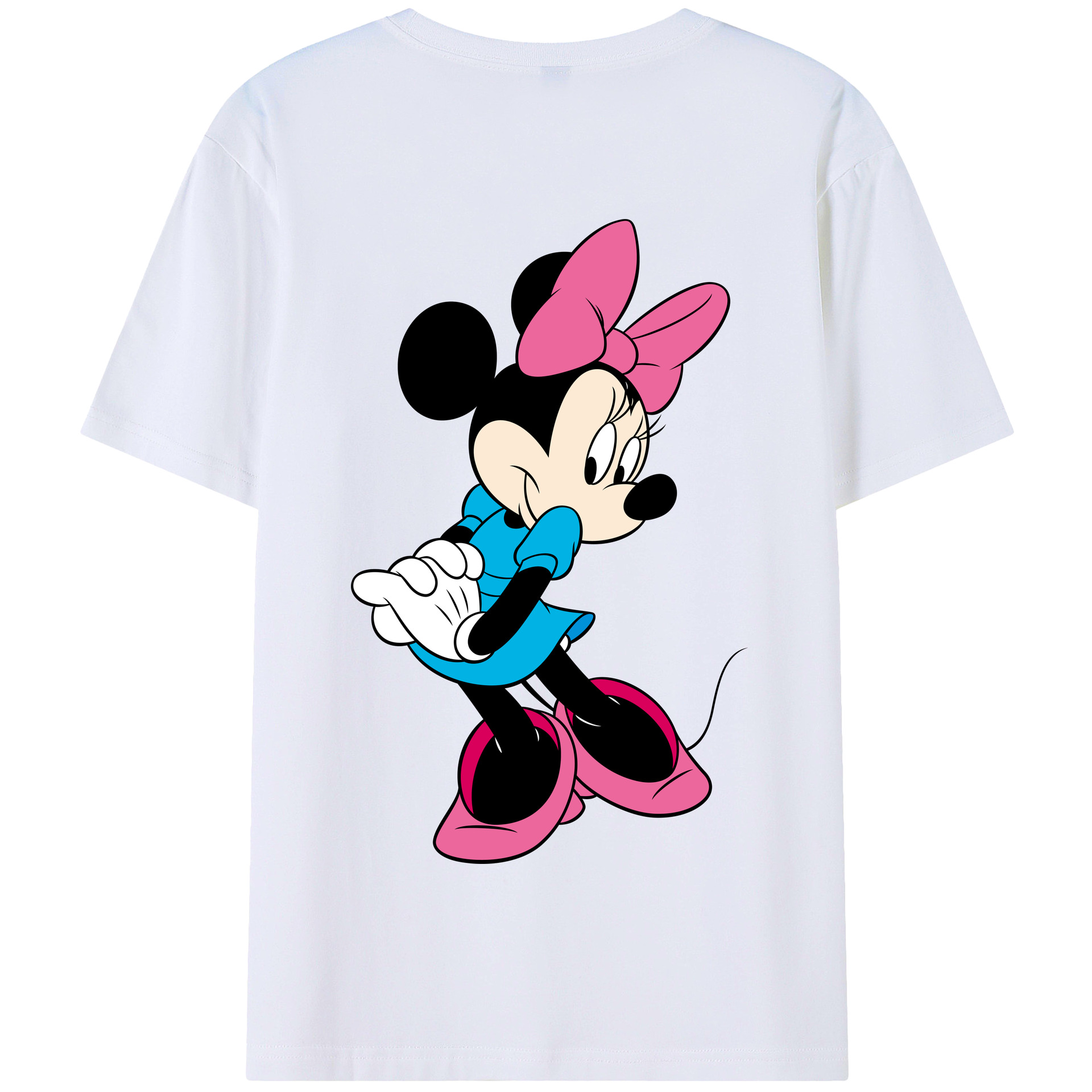 （画像用） ミッキーマウス Mickey Mouse 綿100％半袖Tシャツ（背面プリント）