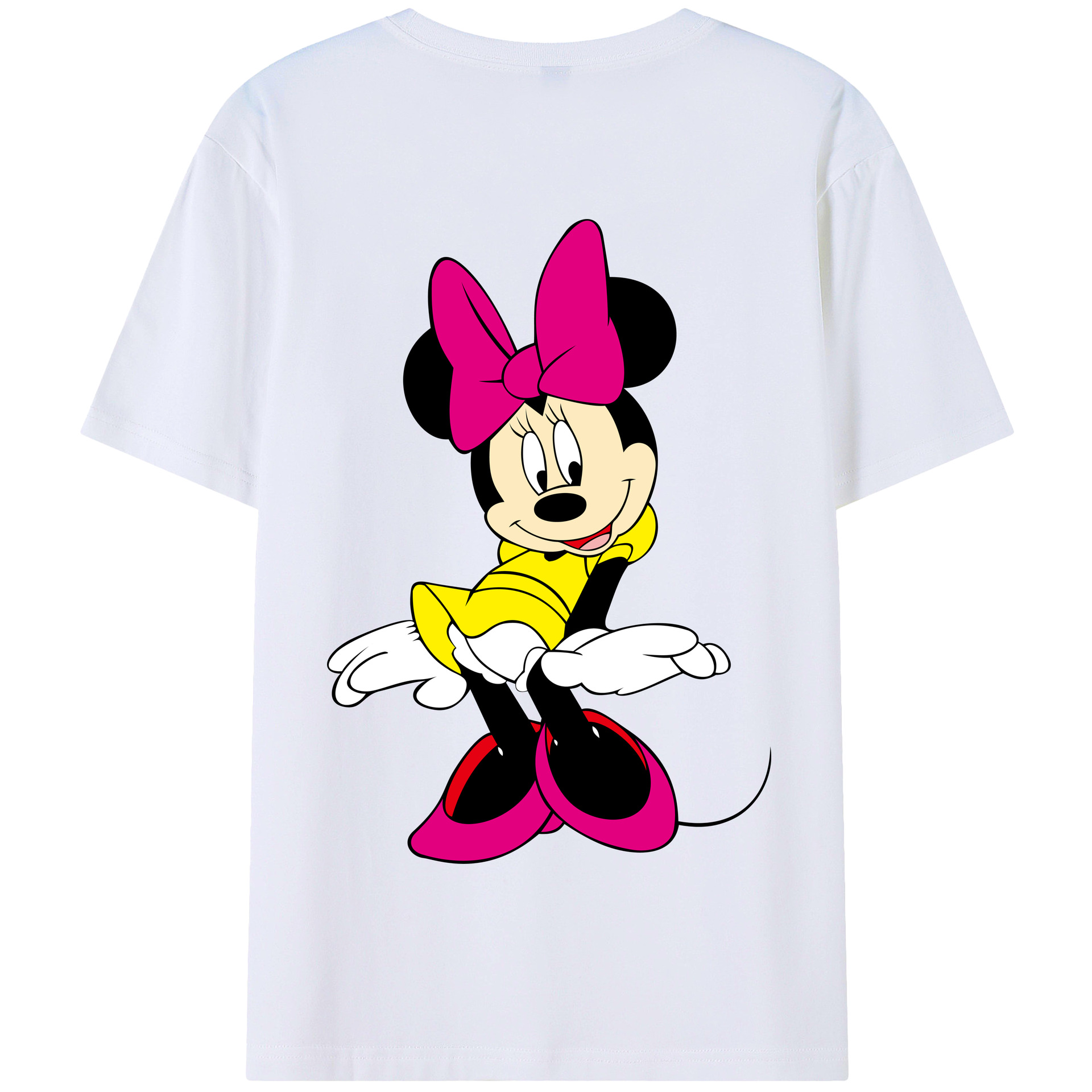 （画像用） ミッキーマウス Mickey Mouse 綿100％半袖Tシャツ（背面プリント）