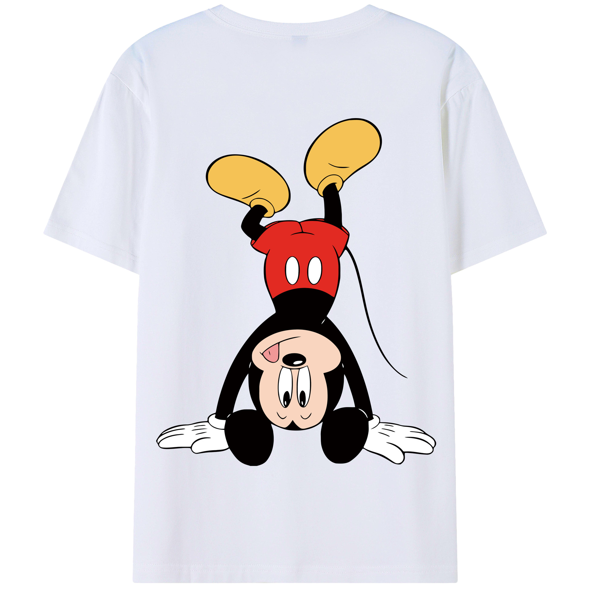 （画像用） ミッキーマウス Mickey Mouse 綿100％半袖Tシャツ（背面プリント）