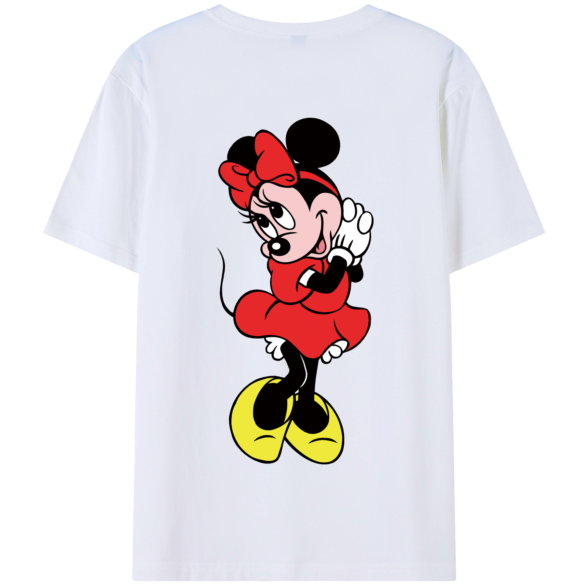 （画像用） ミッキーマウス Mickey Mouse 綿100％半袖Tシャツ（背面プリント）