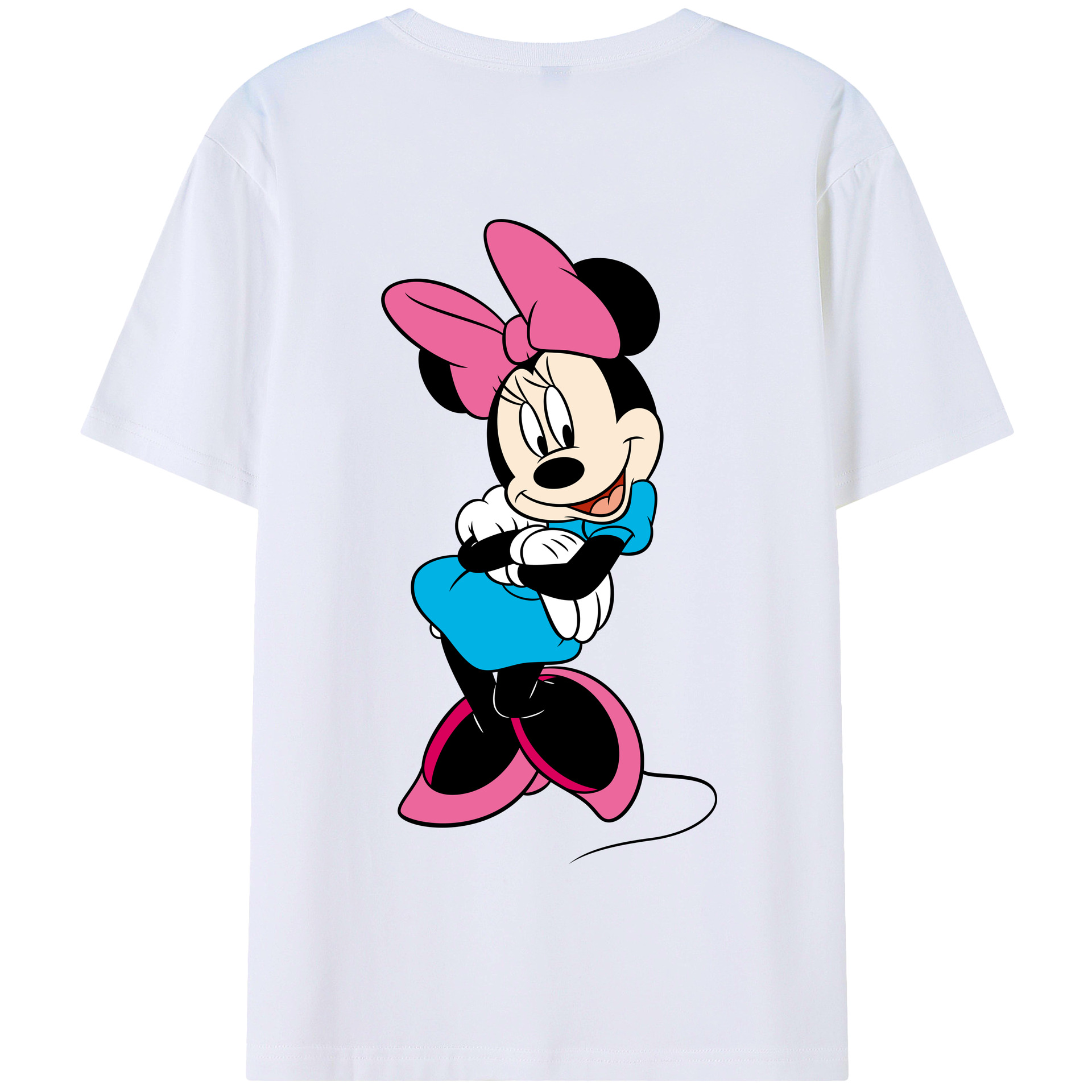 （画像用） ミッキーマウス Mickey Mouse 綿100％半袖Tシャツ（背面プリント）