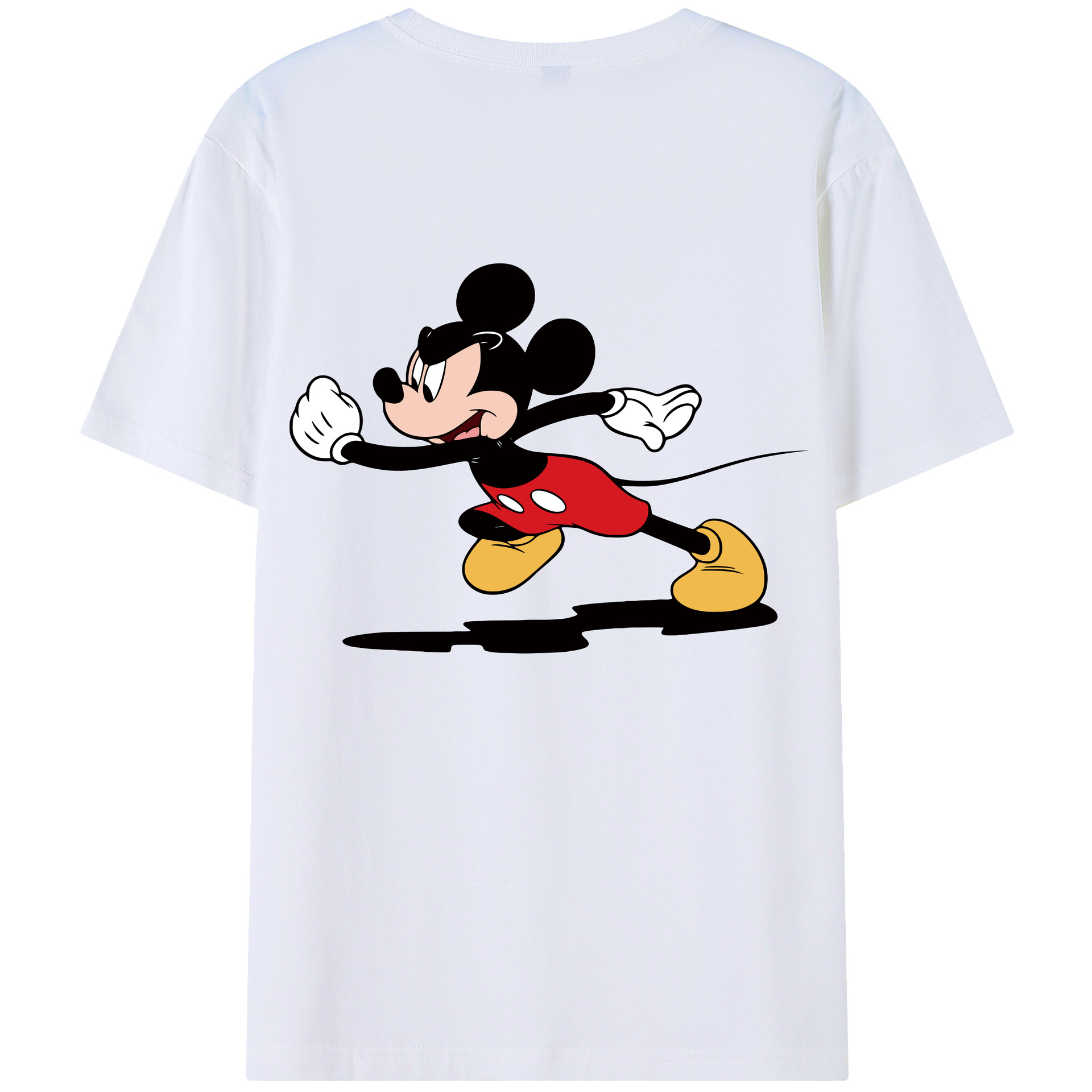 （画像用） ミッキーマウス Mickey Mouse 綿100％半袖Tシャツ（背面プリント）