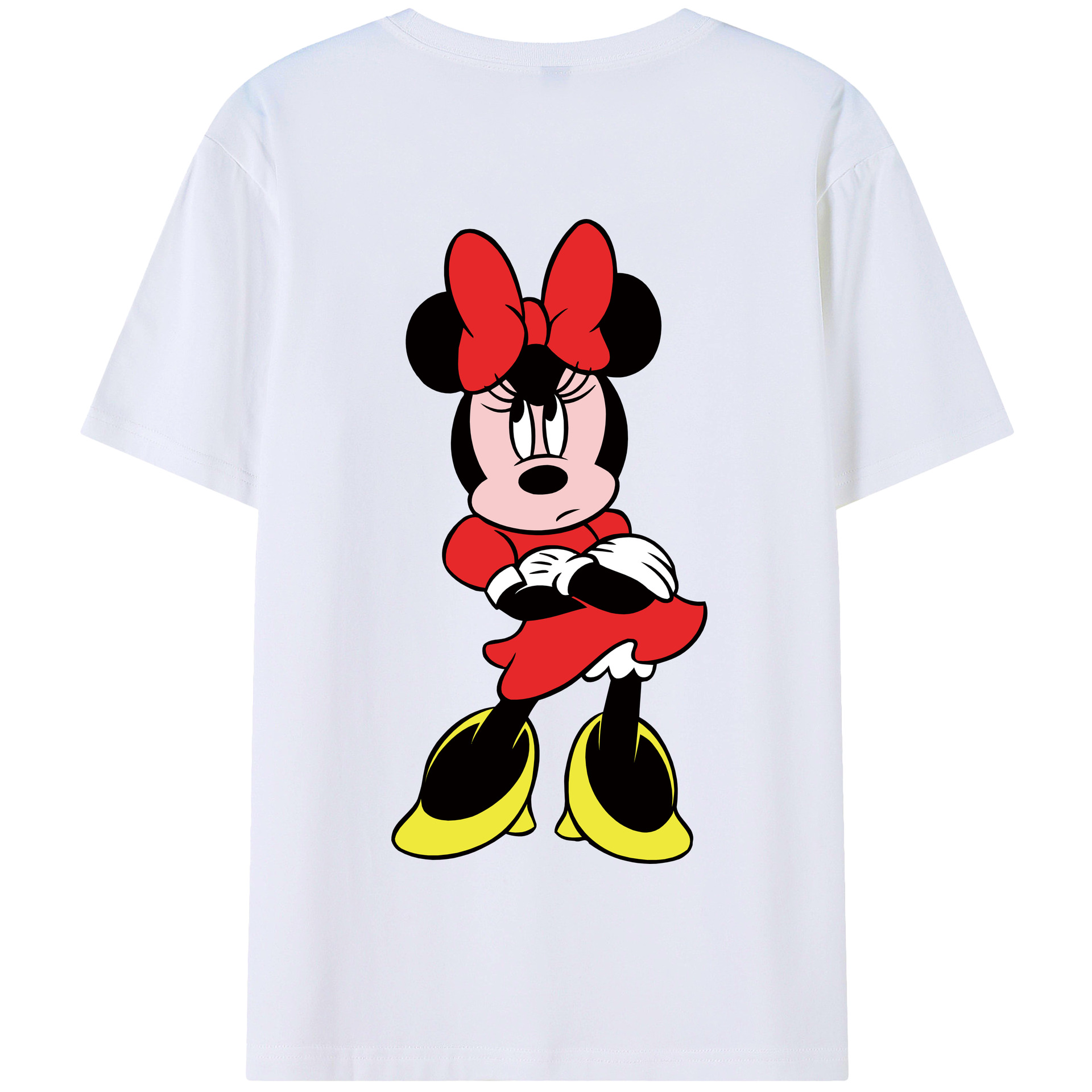 （画像用） ミッキーマウス Mickey Mouse 綿100％半袖Tシャツ（背面プリント）