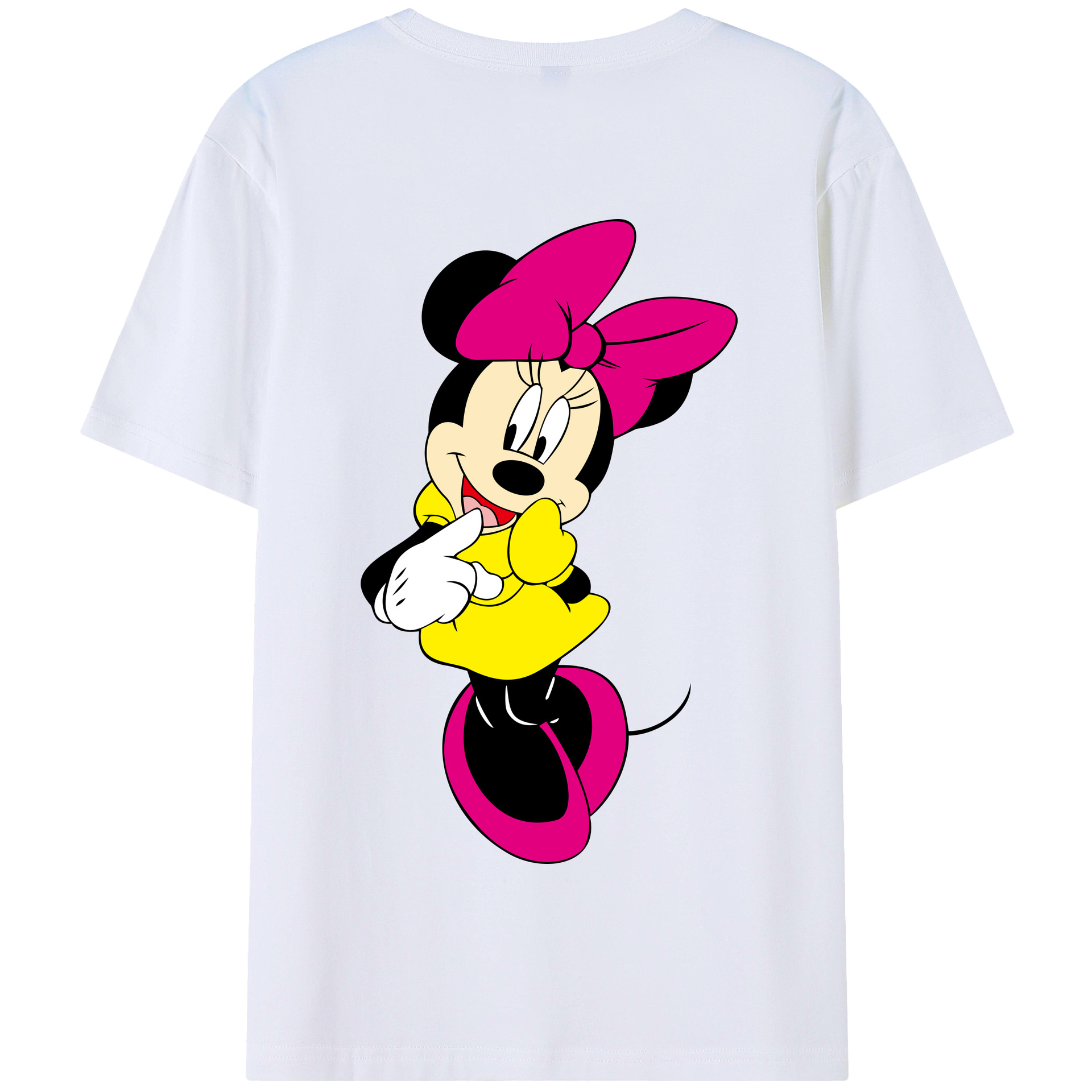 （画像用） ミッキーマウス Mickey Mouse 綿100％半袖Tシャツ（背面プリント）