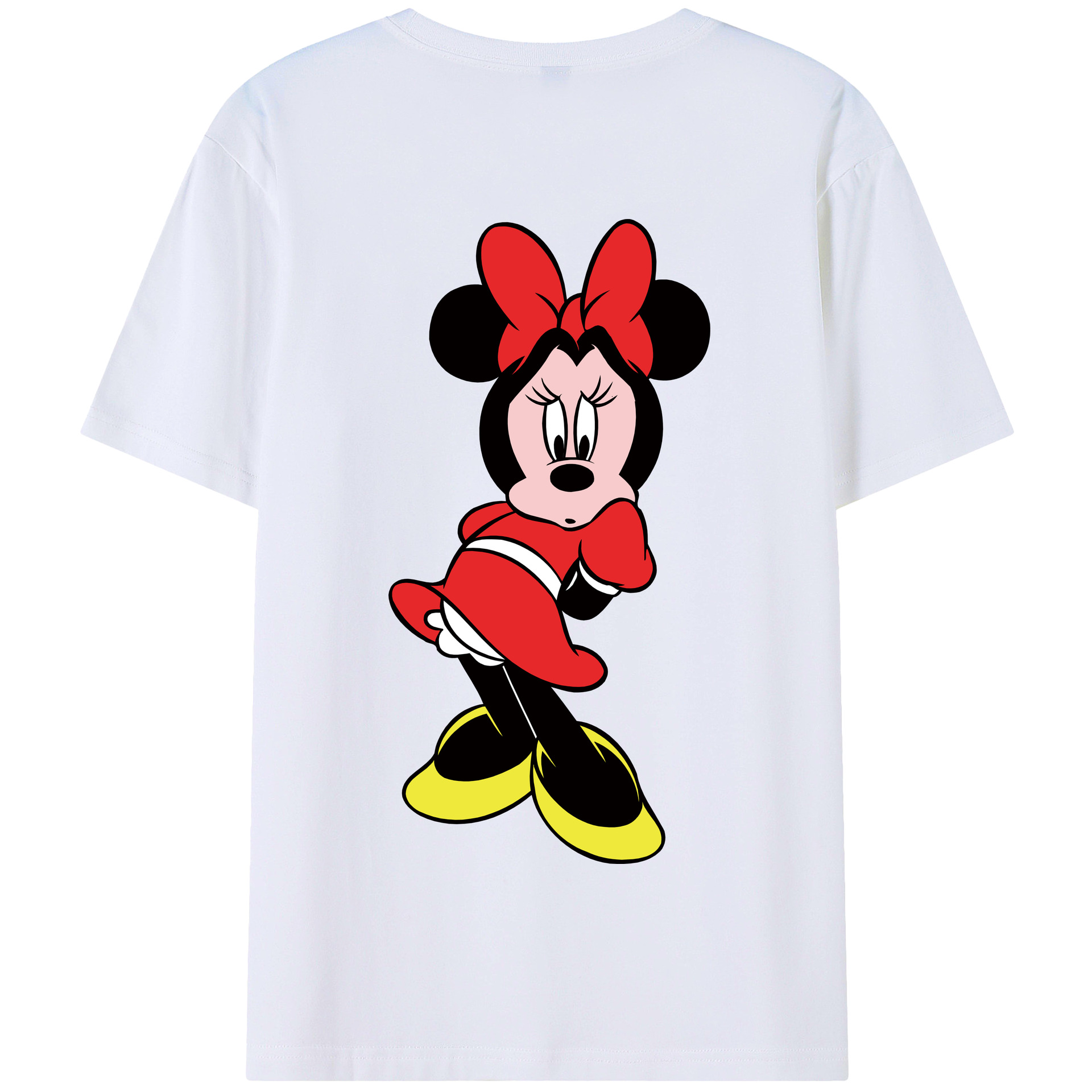 （画像用） ミッキーマウス Mickey Mouse 綿100％半袖Tシャツ（背面プリント）