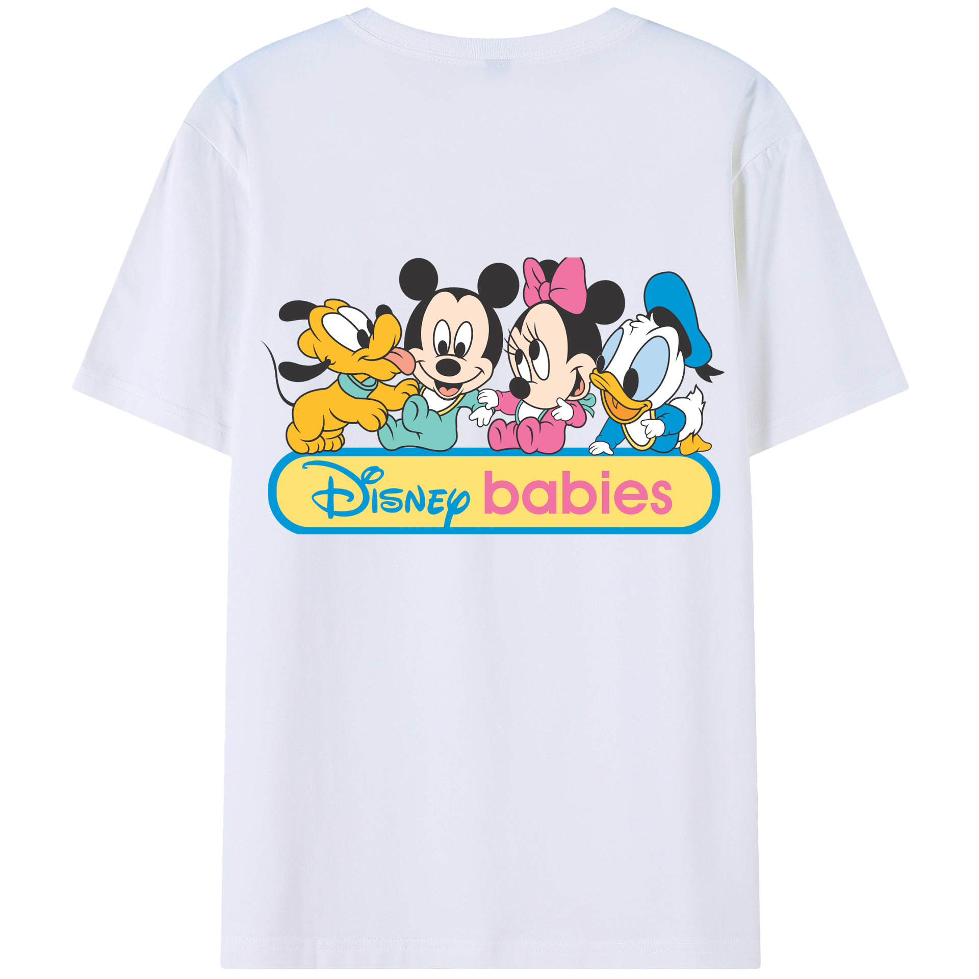 （画像用） ミッキーマウス Mickey Mouse 綿100％半袖Tシャツ（背面プリント）