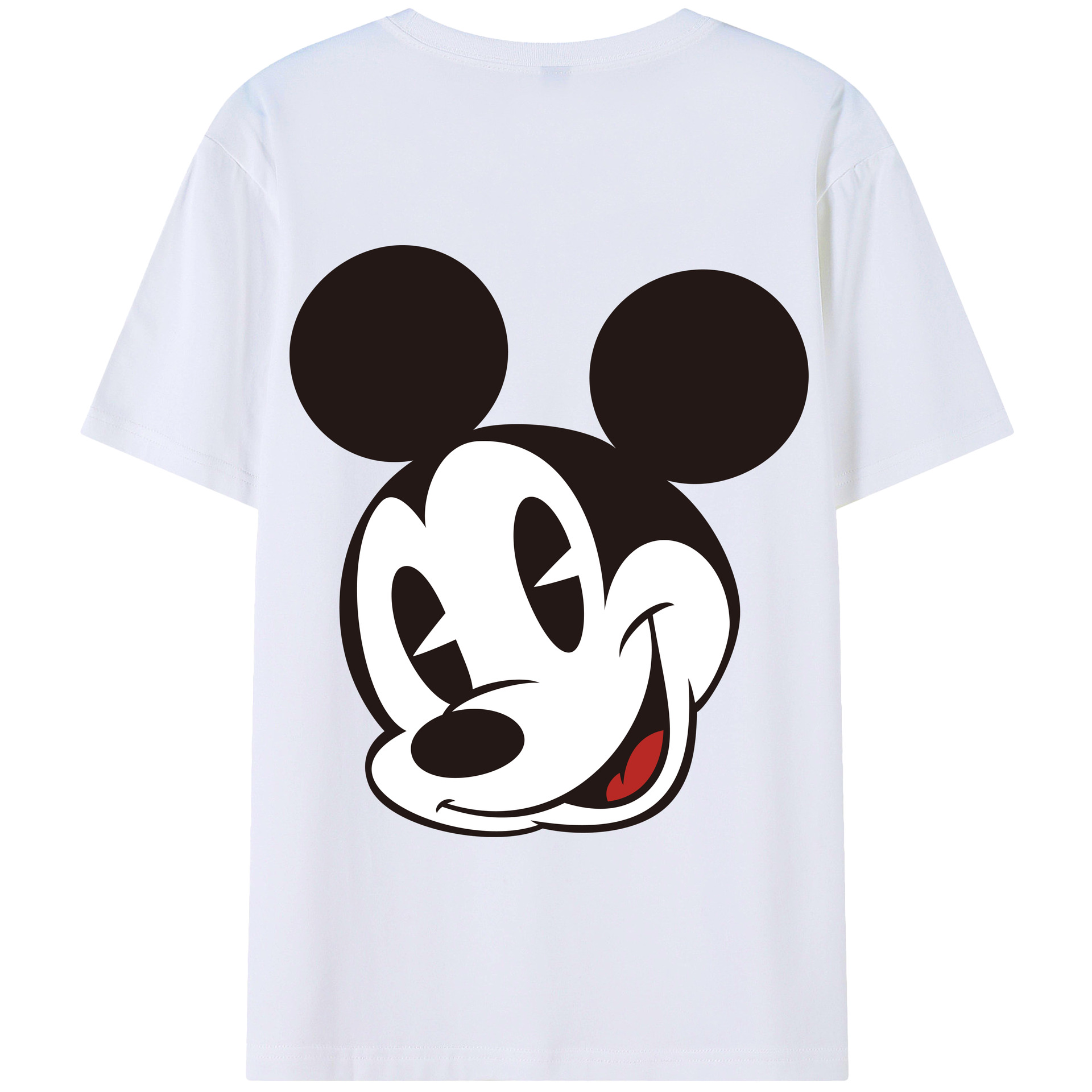 （画像用） ミッキーマウス Mickey Mouse 綿100％半袖Tシャツ（背面プリント）