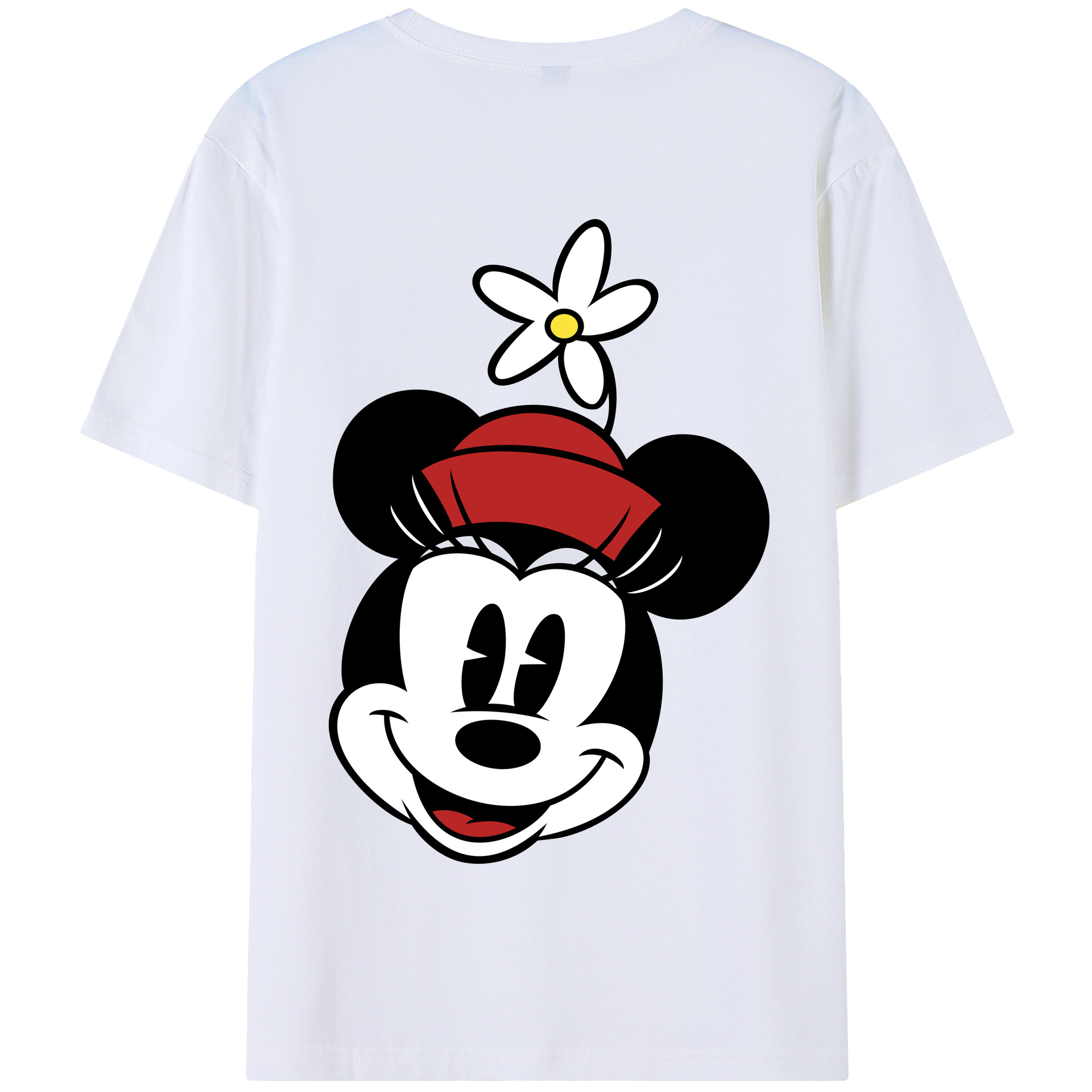 （画像用） ミッキーマウス Mickey Mouse 綿100％半袖Tシャツ（背面プリント）