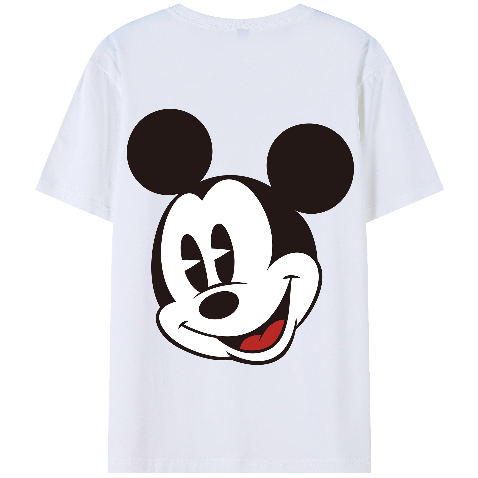 （画像用） ミッキーマウス Mickey Mouse 綿100％半袖Tシャツ（背面プリント）