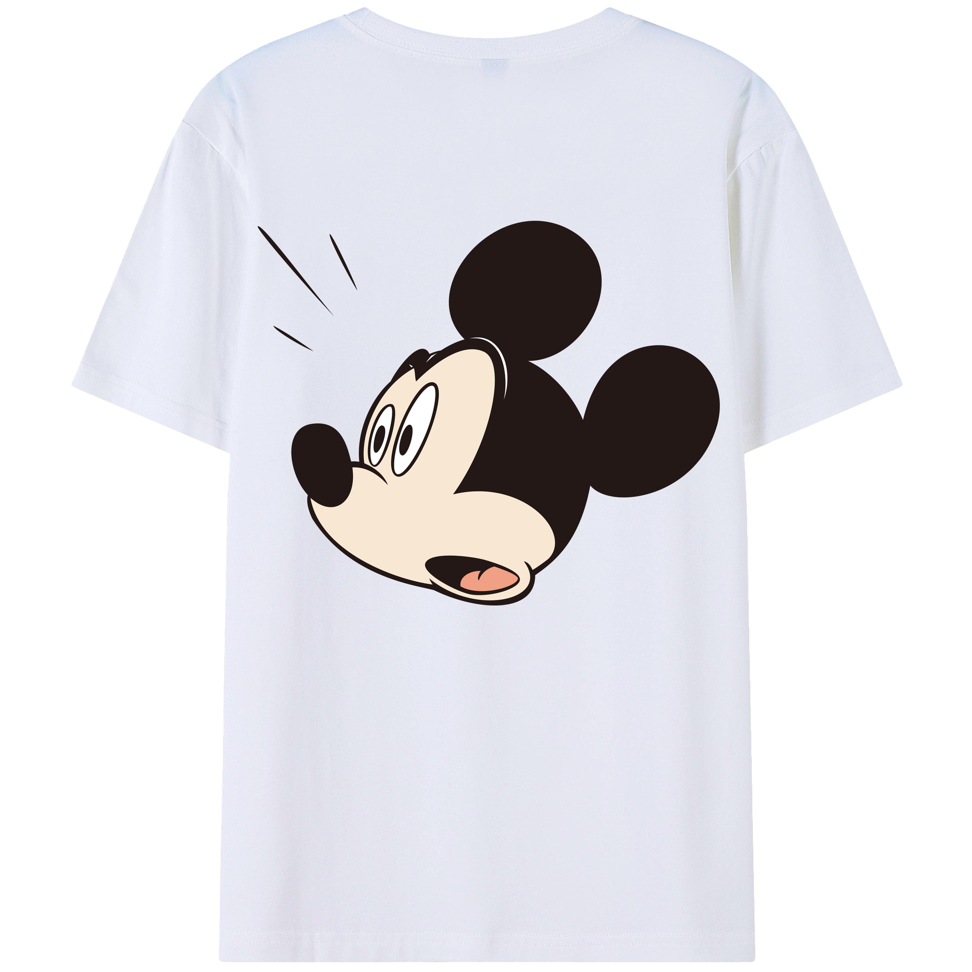 （画像用） ミッキーマウス Mickey Mouse 綿100％半袖Tシャツ（背面プリント）
