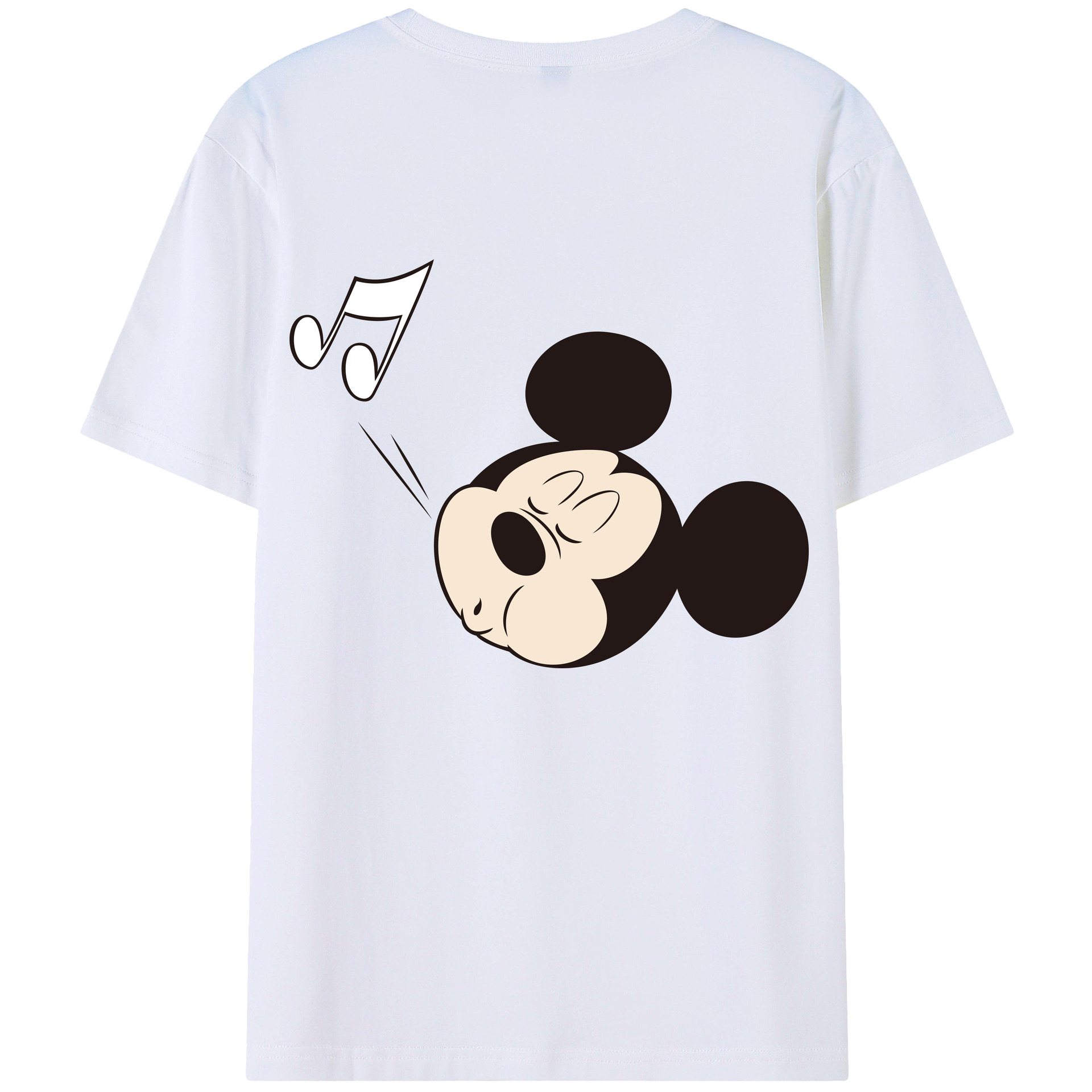 （画像用） ミッキーマウス Mickey Mouse 綿100％半袖Tシャツ（背面プリント）