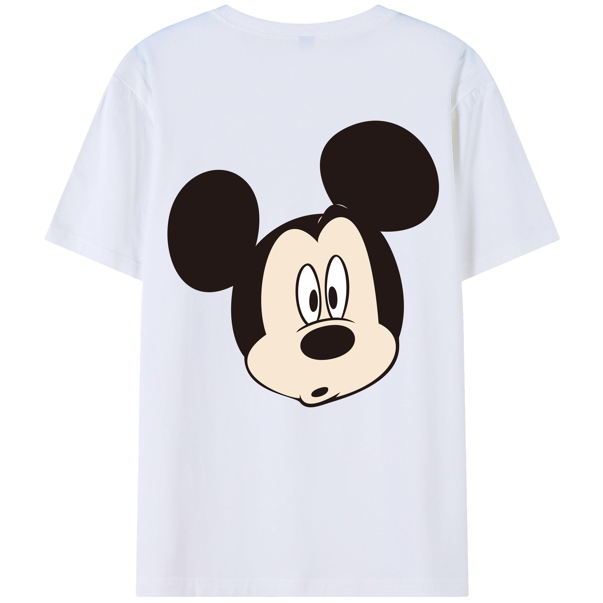 （画像用） ミッキーマウス Mickey Mouse 綿100％半袖Tシャツ（背面プリント）