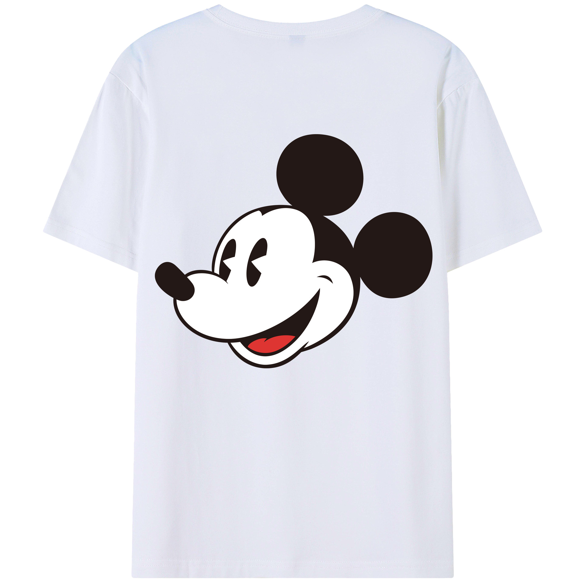 （画像用） ミッキーマウス Mickey Mouse 綿100％半袖Tシャツ（背面プリント）