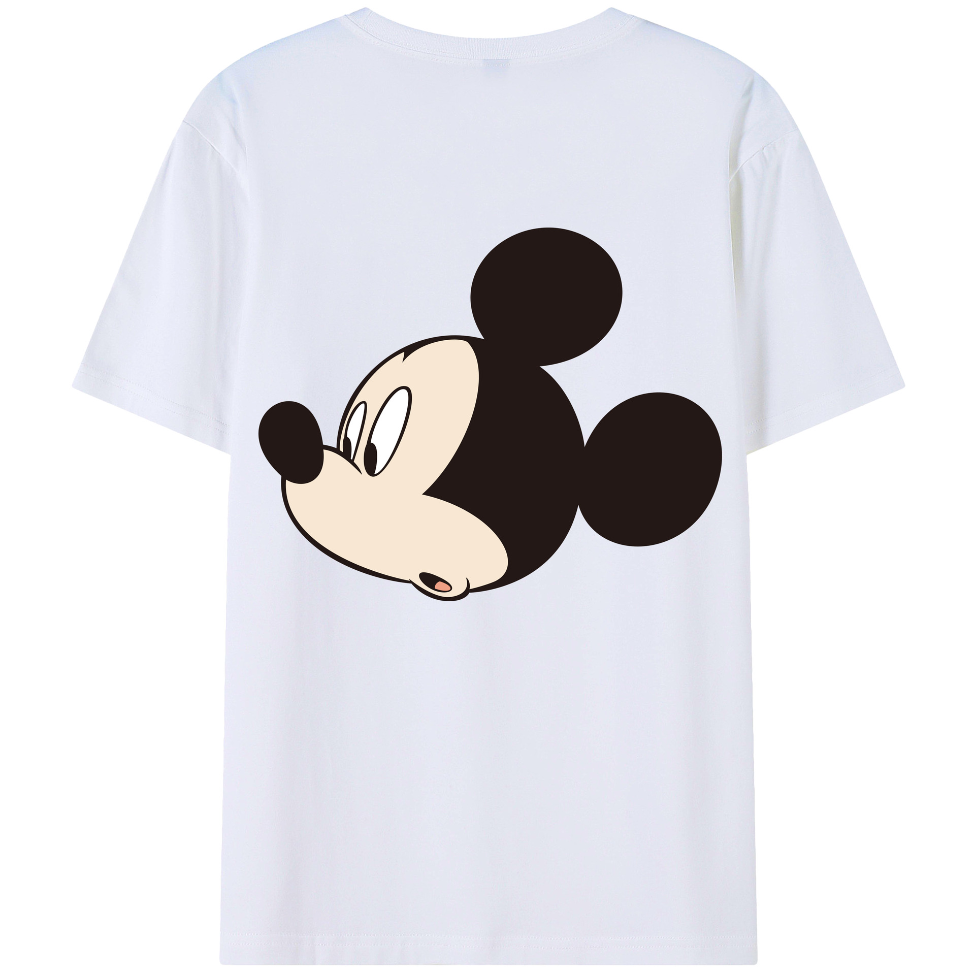 （画像用） ミッキーマウス Mickey Mouse 綿100％半袖Tシャツ（背面プリント）