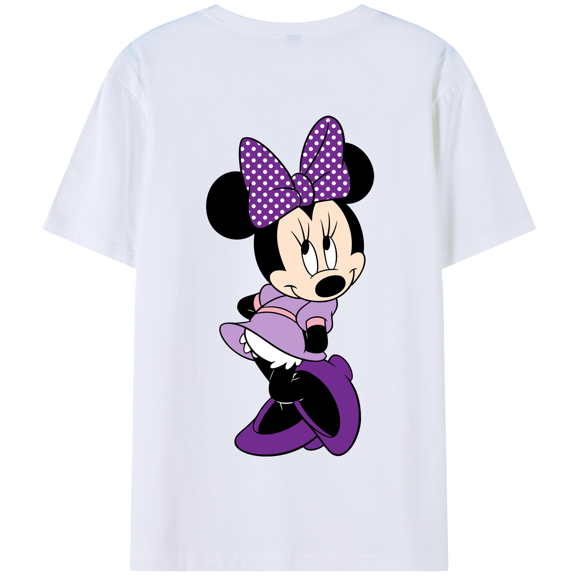 （画像用） ミッキーマウス Mickey Mouse 綿100％半袖Tシャツ（背面プリント）