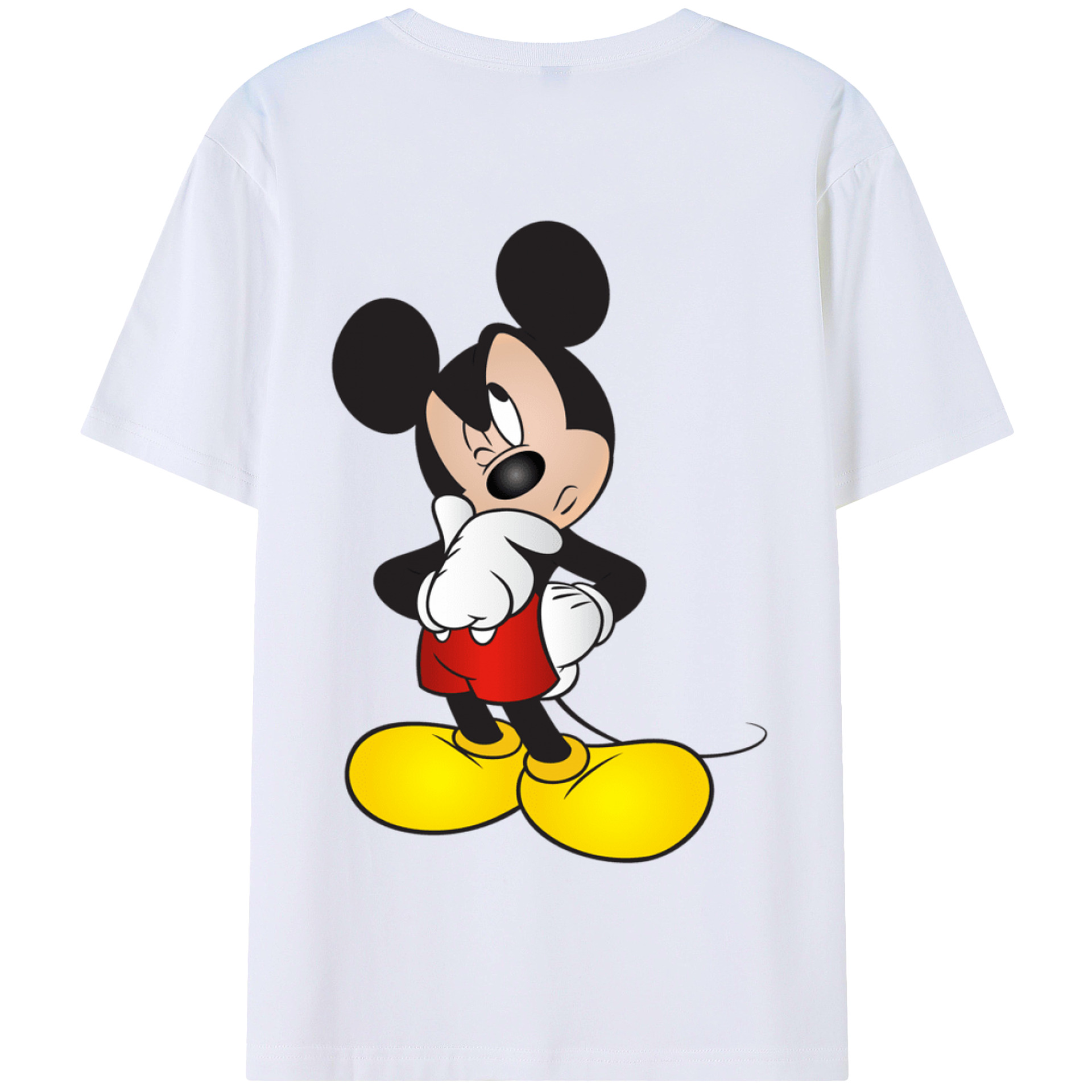 （画像用） ミッキーマウス Mickey Mouse 綿100％半袖Tシャツ（背面プリント）
