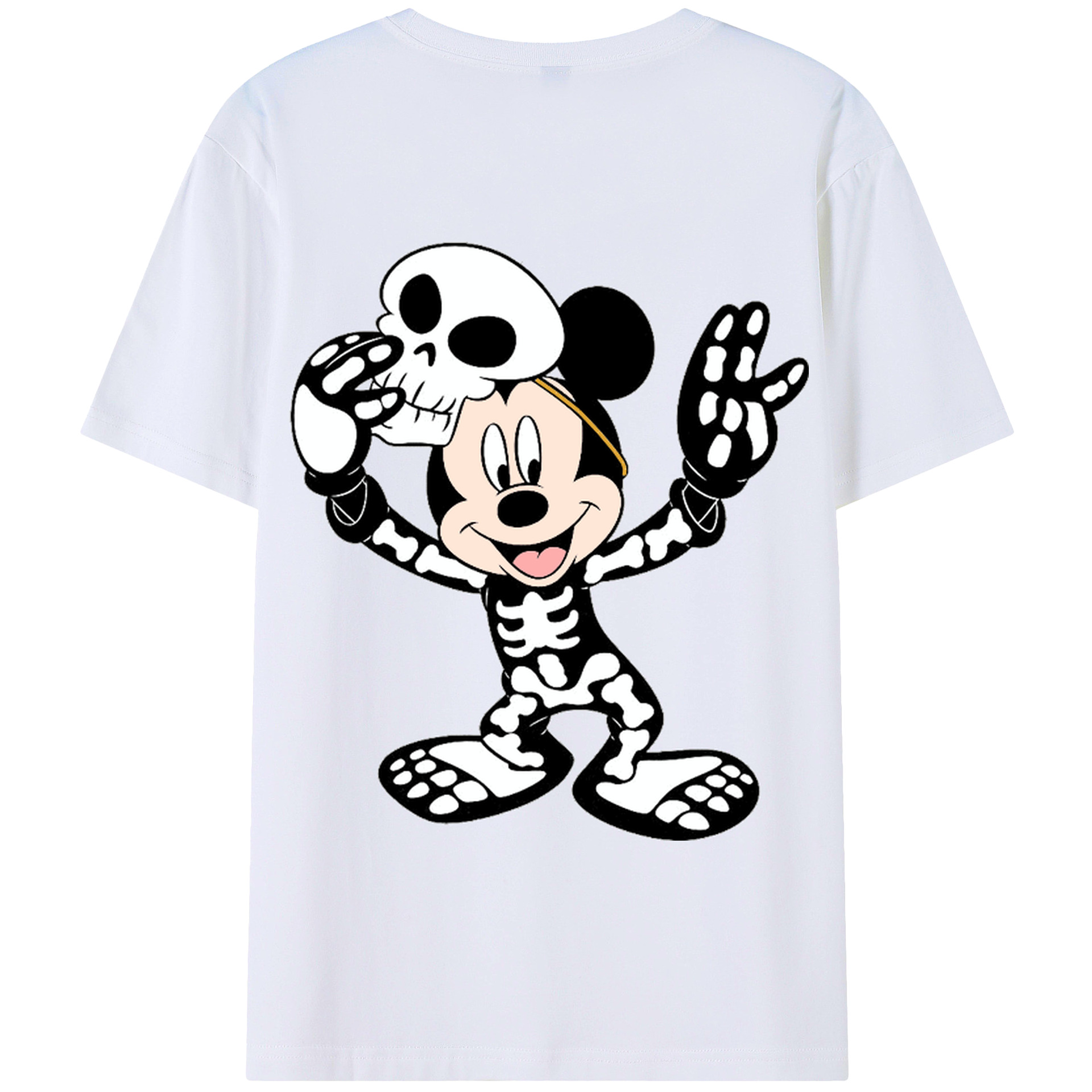 （画像用） ミッキーマウス Mickey Mouse 綿100％半袖Tシャツ（背面プリント）