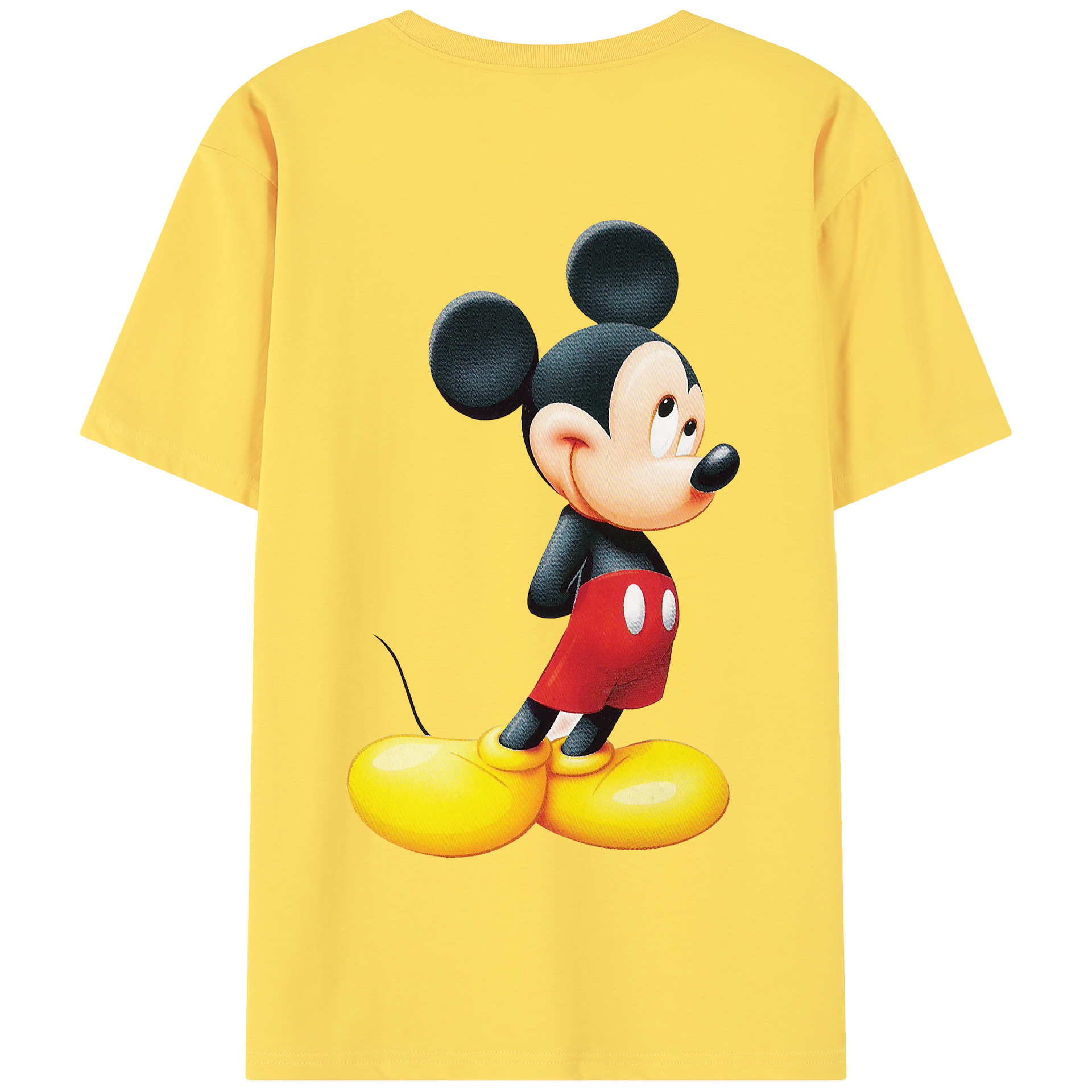 （画像用） ミッキーマウス Mickey Mouse 綿100％半袖Tシャツ（背面プリント）