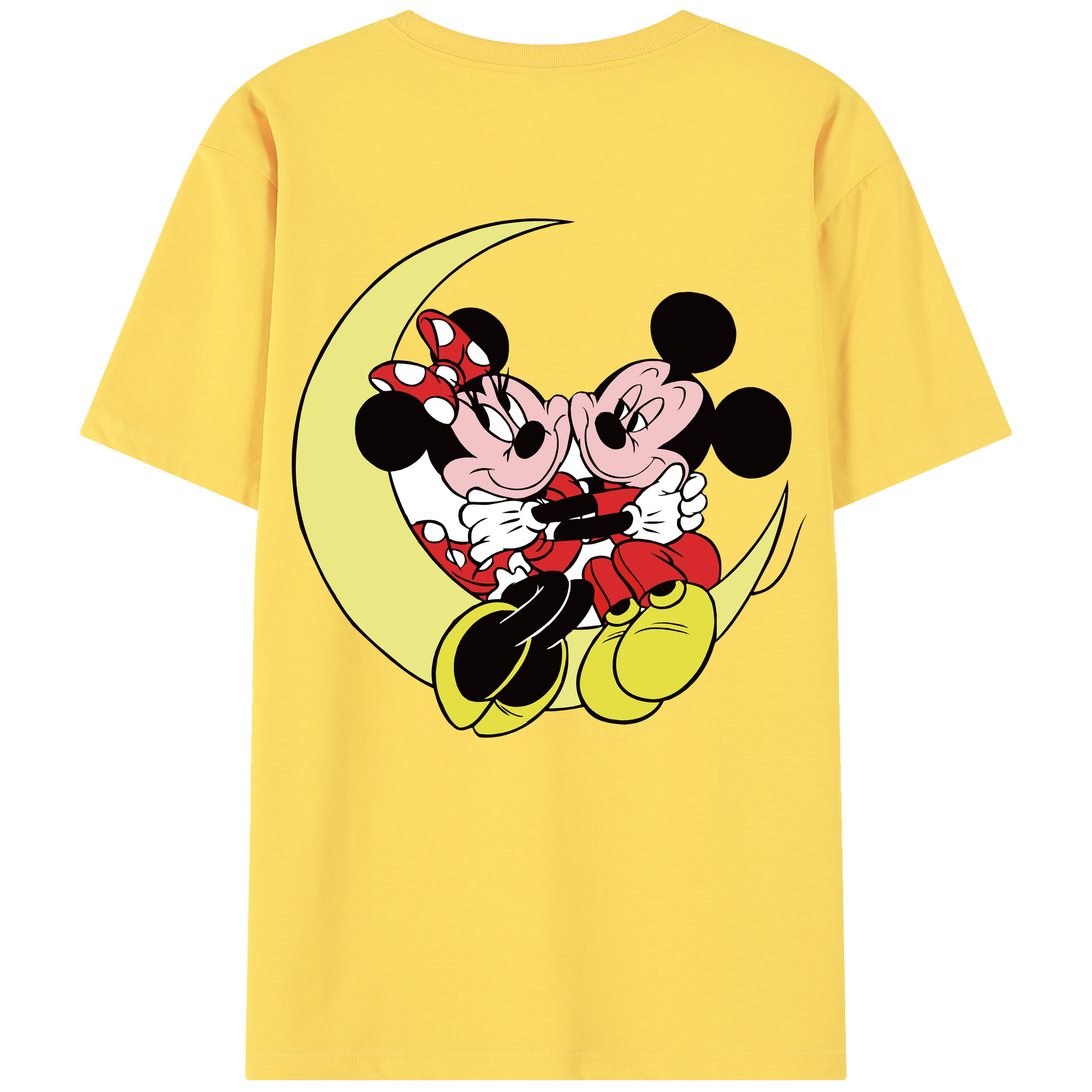 （画像用） ミッキーマウス Mickey Mouse 綿100％半袖Tシャツ（背面プリント）