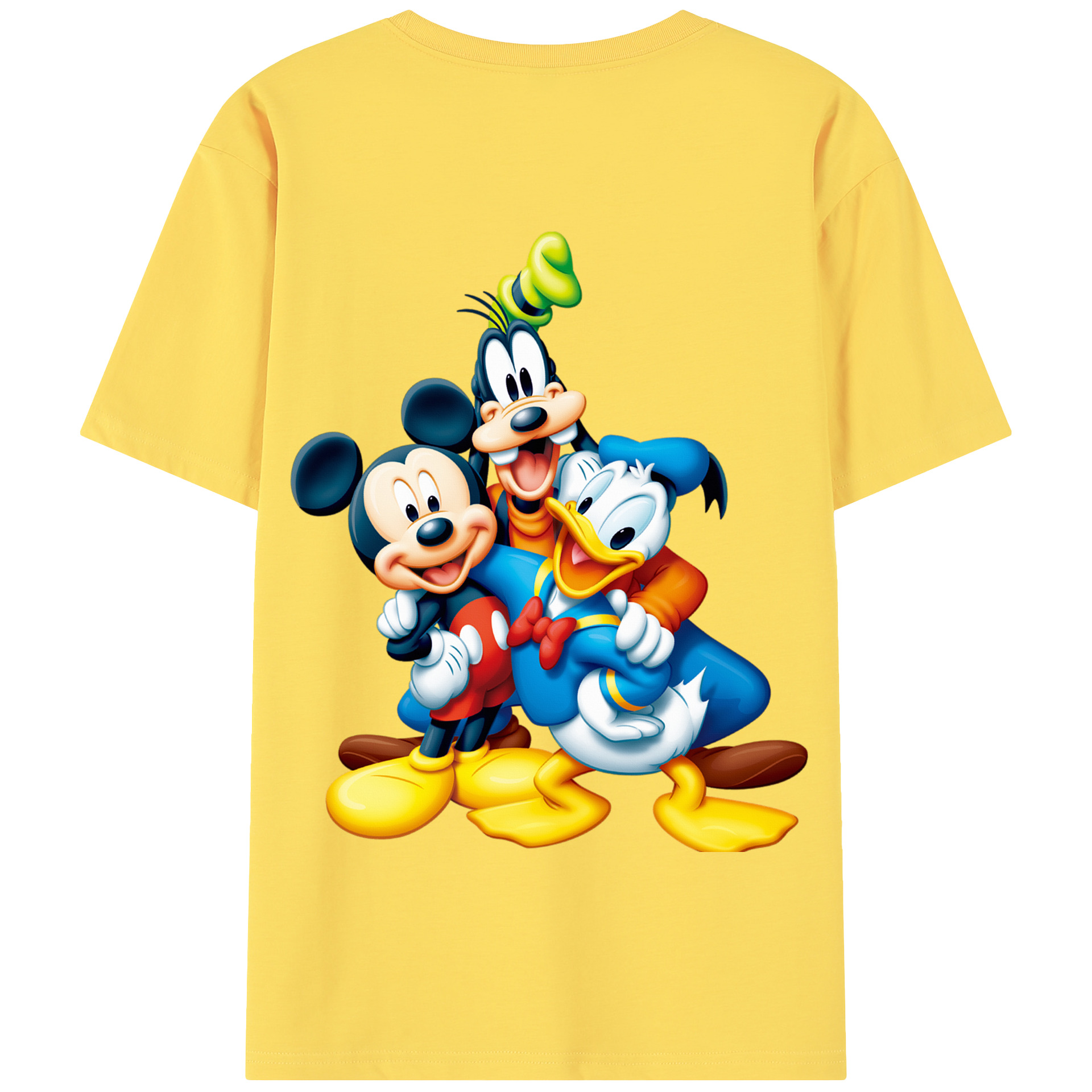 （画像用） ミッキーマウス Mickey Mouse 綿100％半袖Tシャツ（背面プリント）