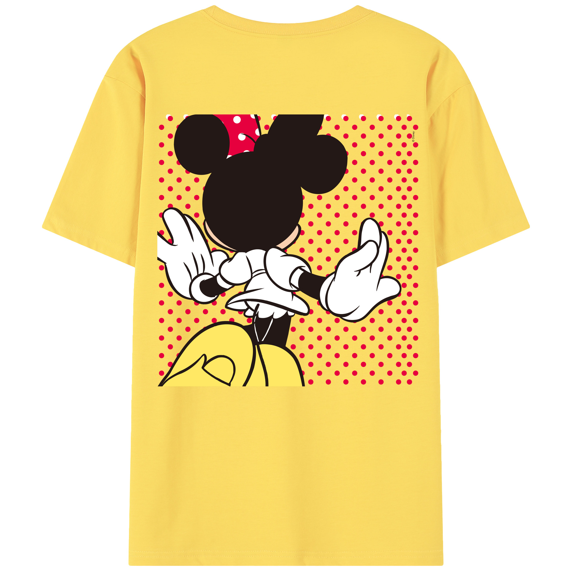 （画像用） ミッキーマウス Mickey Mouse 綿100％半袖Tシャツ（背面プリント）