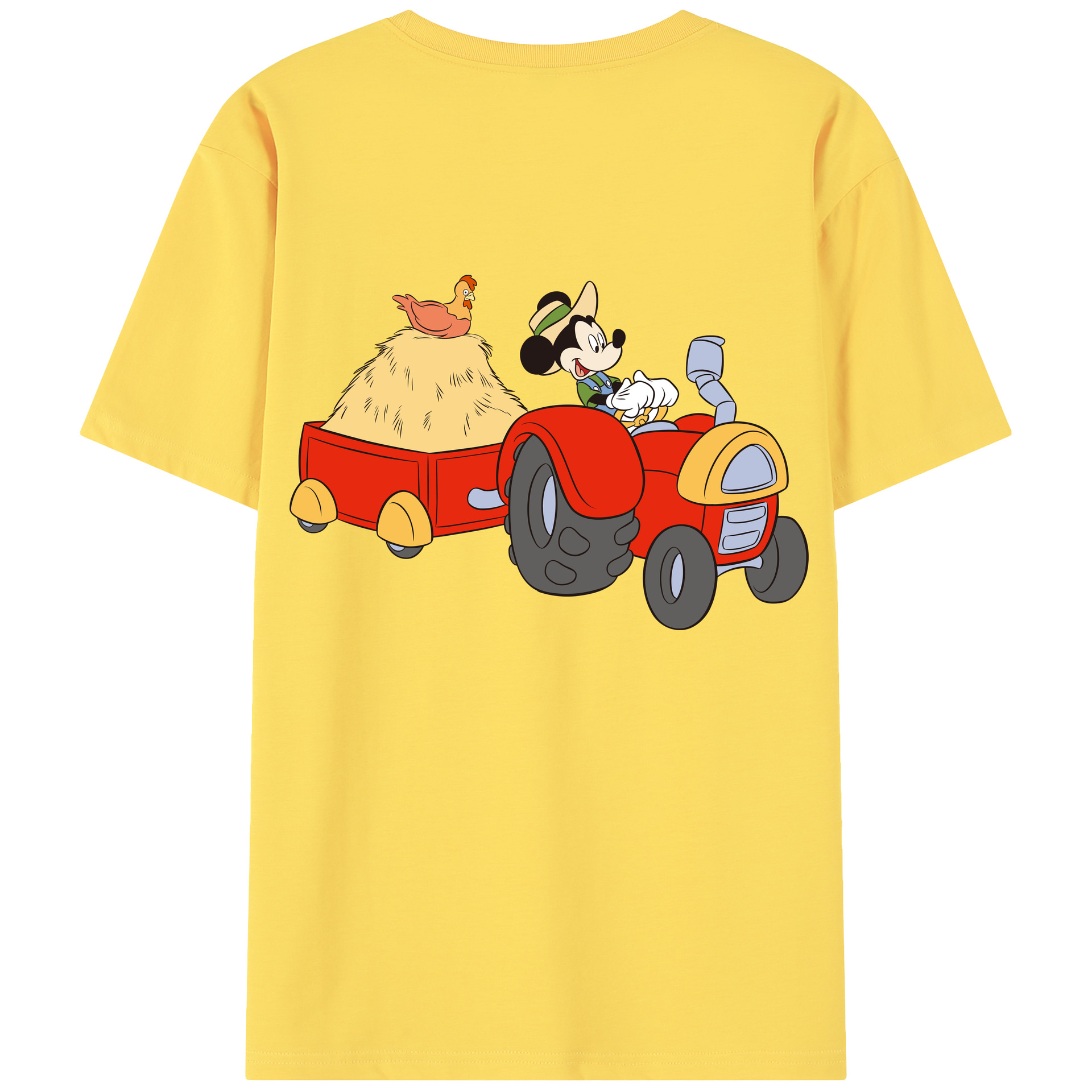 （画像用） ミッキーマウス Mickey Mouse 綿100％半袖Tシャツ（背面プリント）