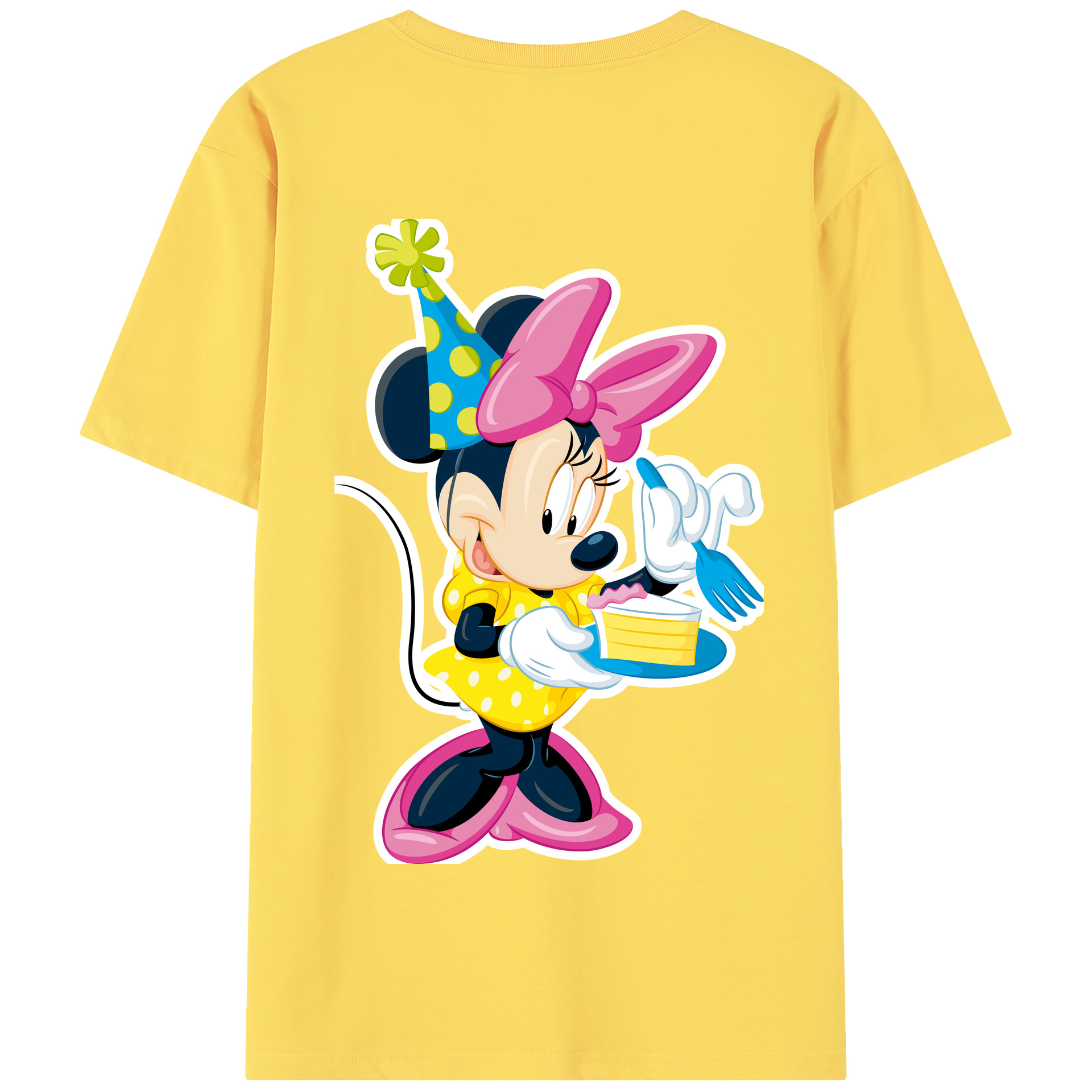 （画像用） ミッキーマウス Mickey Mouse 綿100％半袖Tシャツ（背面プリント）