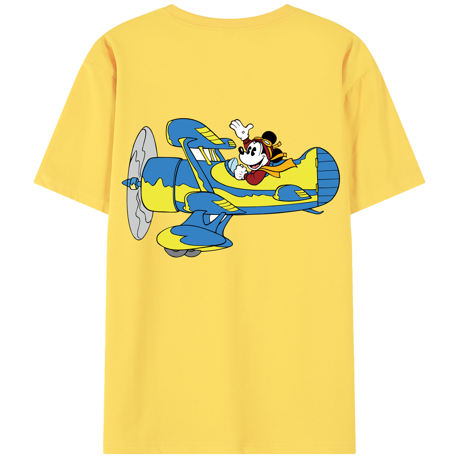 （画像用） ミッキーマウス Mickey Mouse 綿100％半袖Tシャツ（背面プリント）